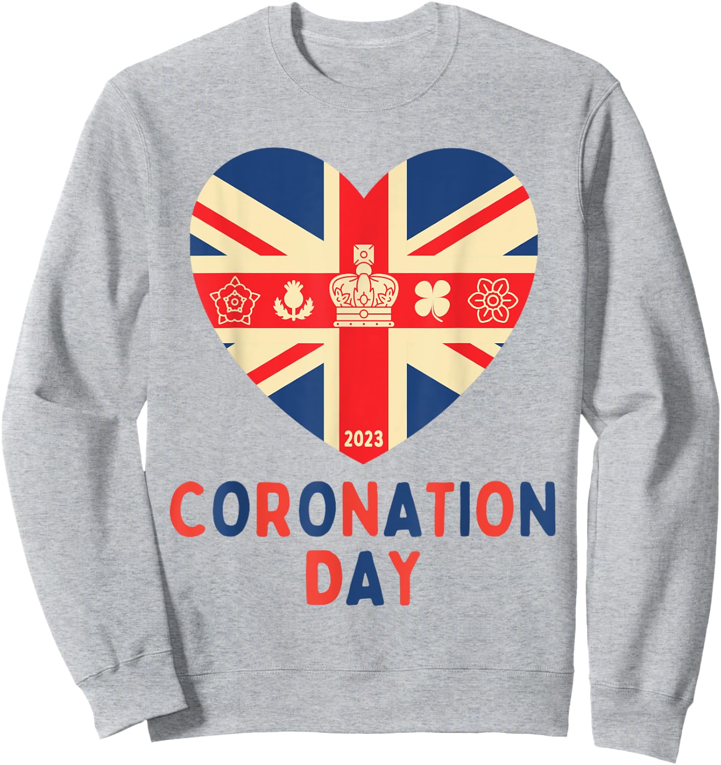 King's Coronation Day 2023 For Kids & Adults Sweatshirt - Sweatshirt | Ash