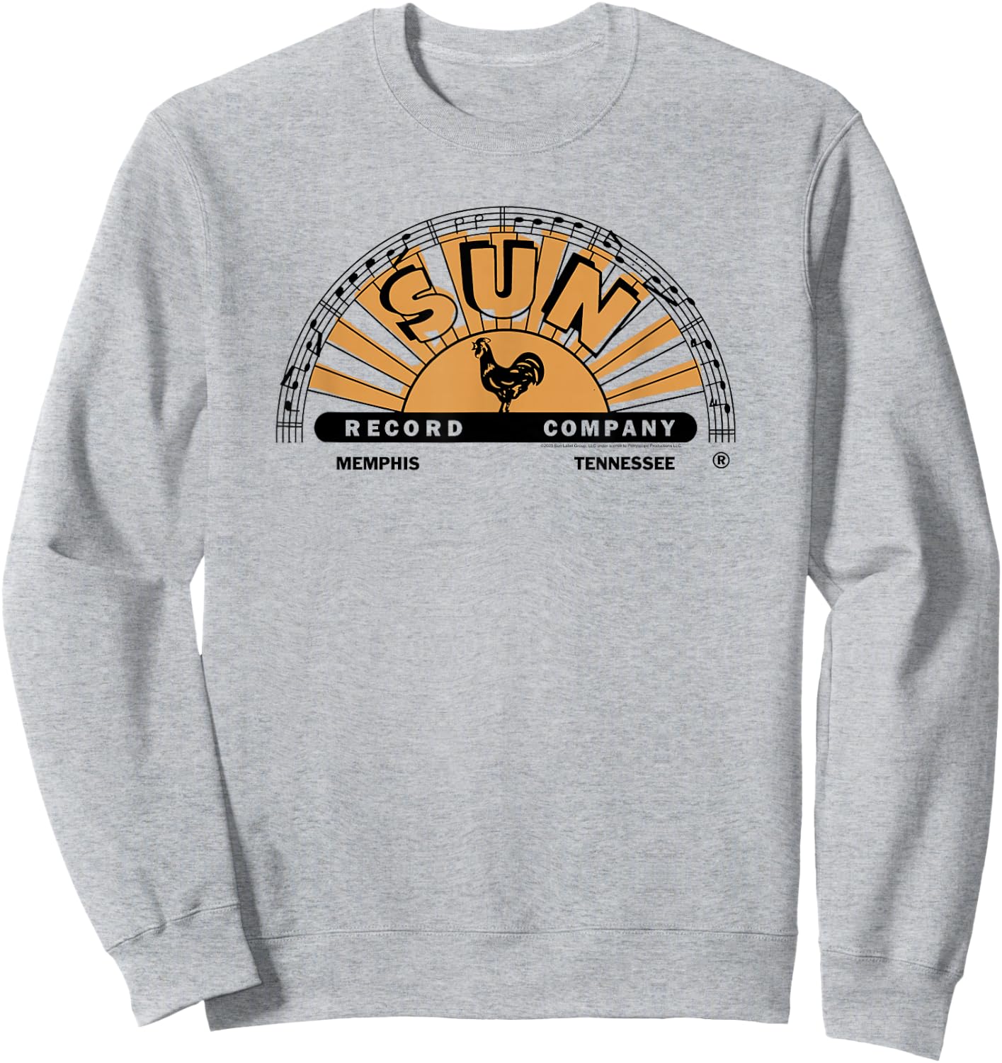Sun Records Half Logo Painted Fill Sweatshirt - Sweatshirt | Ash