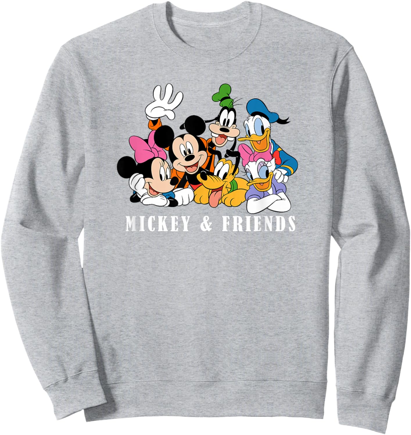 Disney Mickey And Friends Sensational Friends Disney Group Sweatshirt - Sweatshirt | Ash