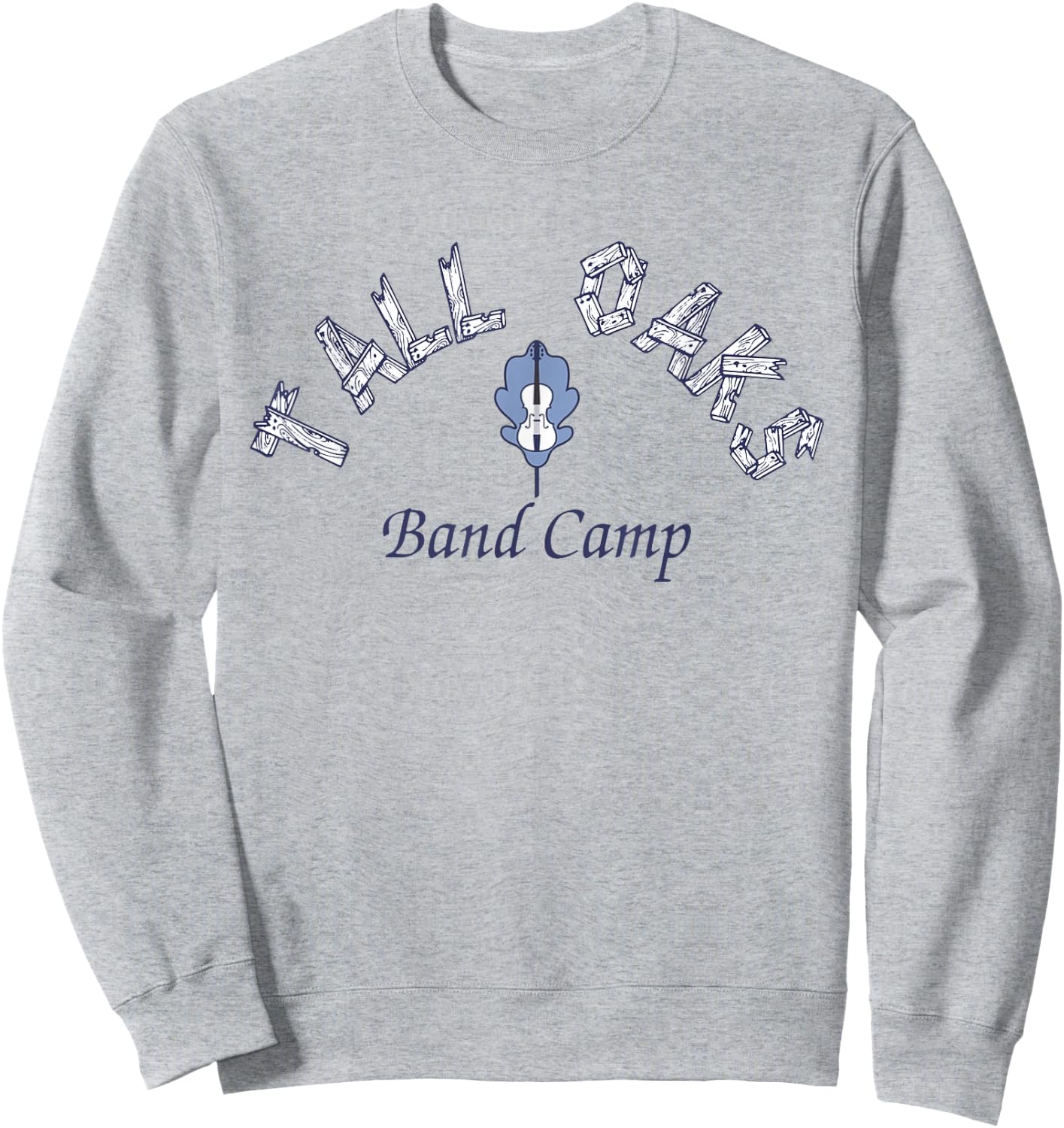 Tall Oaks Band Camp Grunge Vintage Sweatshirt - Sweatshirt | Ash