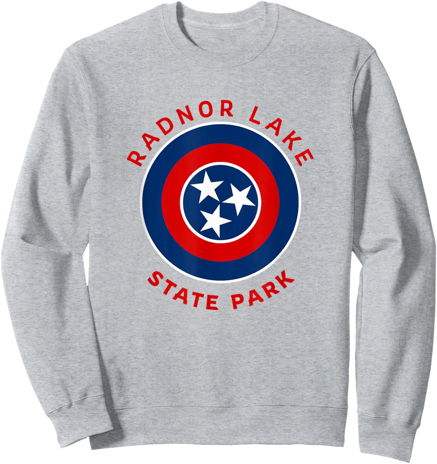Radnor Lake State Park Tennessee Flag TN Vacation Sweatshirt - Sweatshirt | Ash