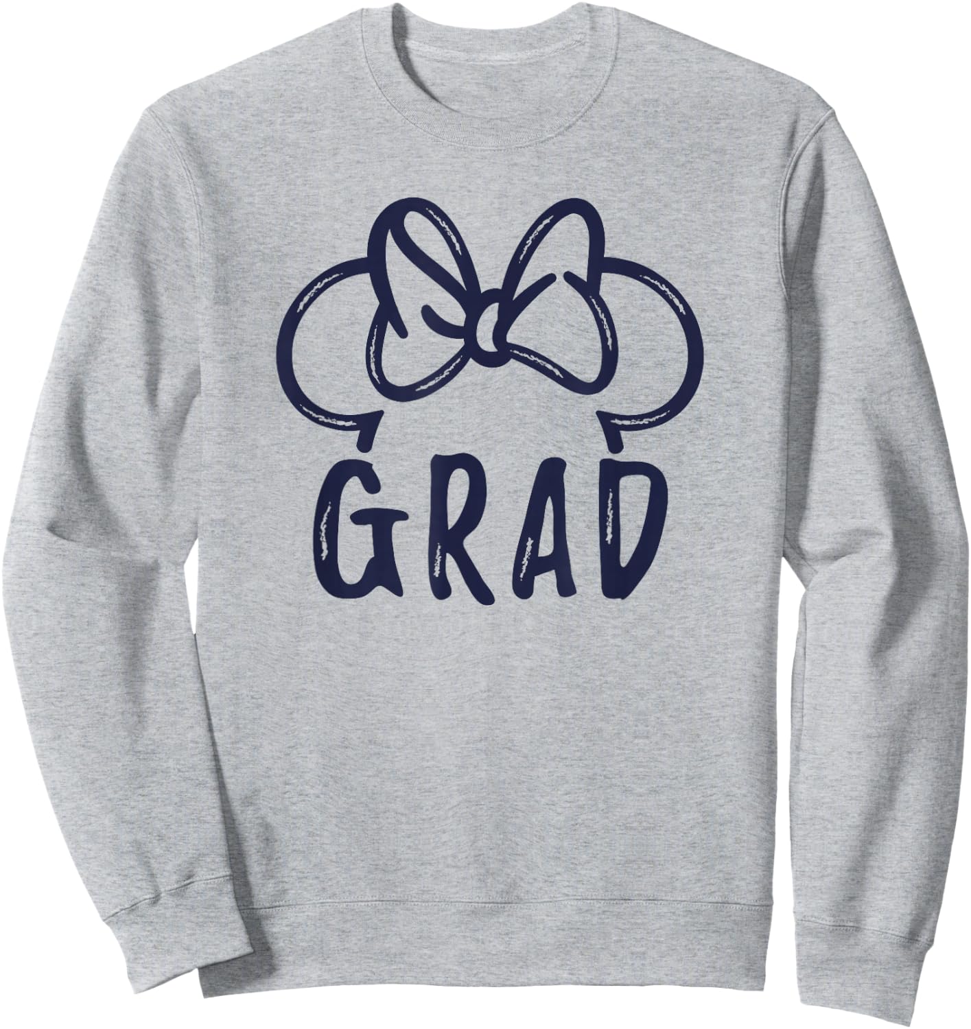 Disney Minnie Mouse Graduation Minnie Grad Ears Sweatshirt - Sweatshirt | Ash