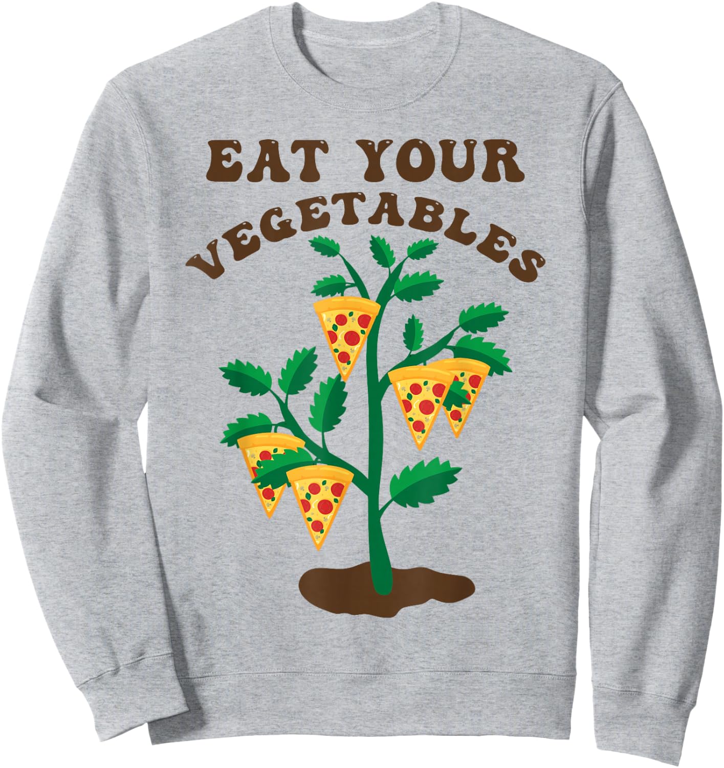 Pizza Sweatshirt - Sweatshirt | Ash