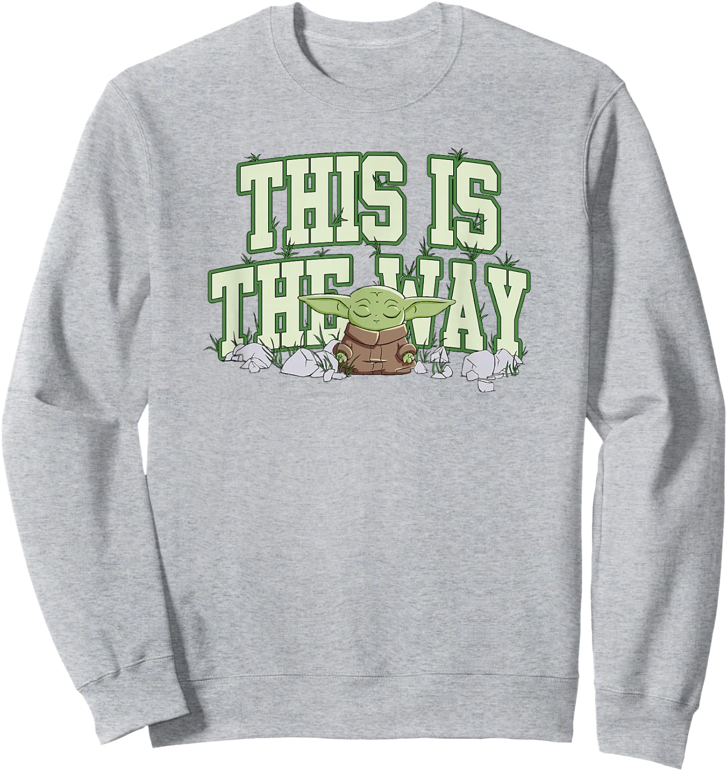Star Wars: The Mandalorian This Is The Way Baby Yoda Sweatshirt - Sweatshirt | Ash