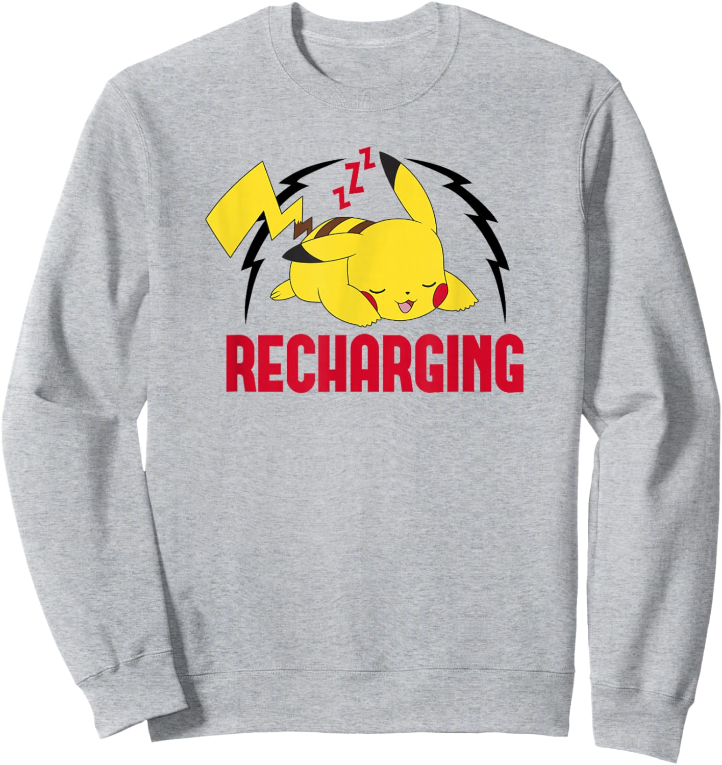 Pokémon Pikachu Sleeping Recharging Poster Sweatshirt - Sweatshirt | Ash
