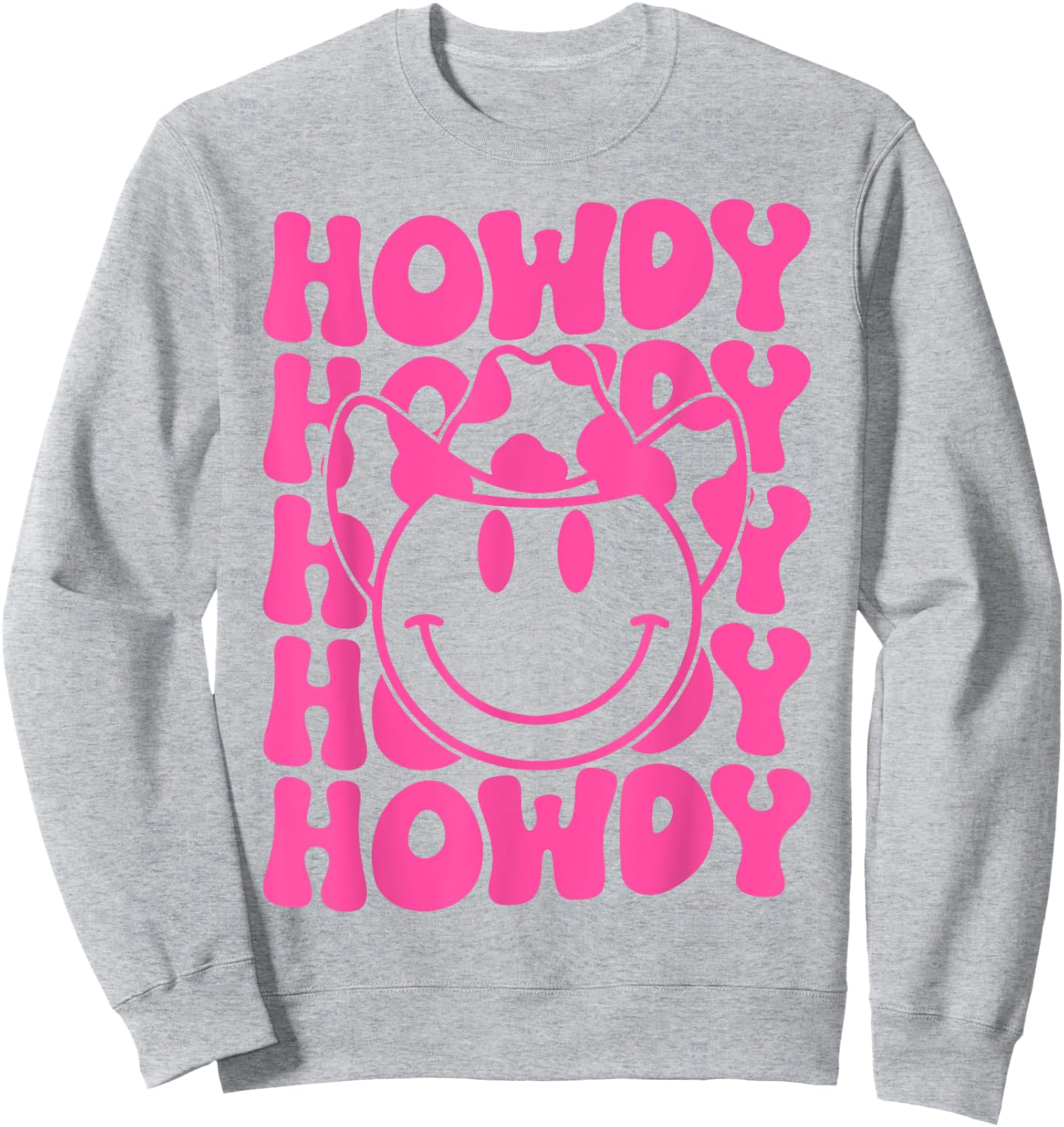 Groovy Howdy Rodeo Western Country Southern Cowgirl Sweatshirt - Sweatshirt | Ash