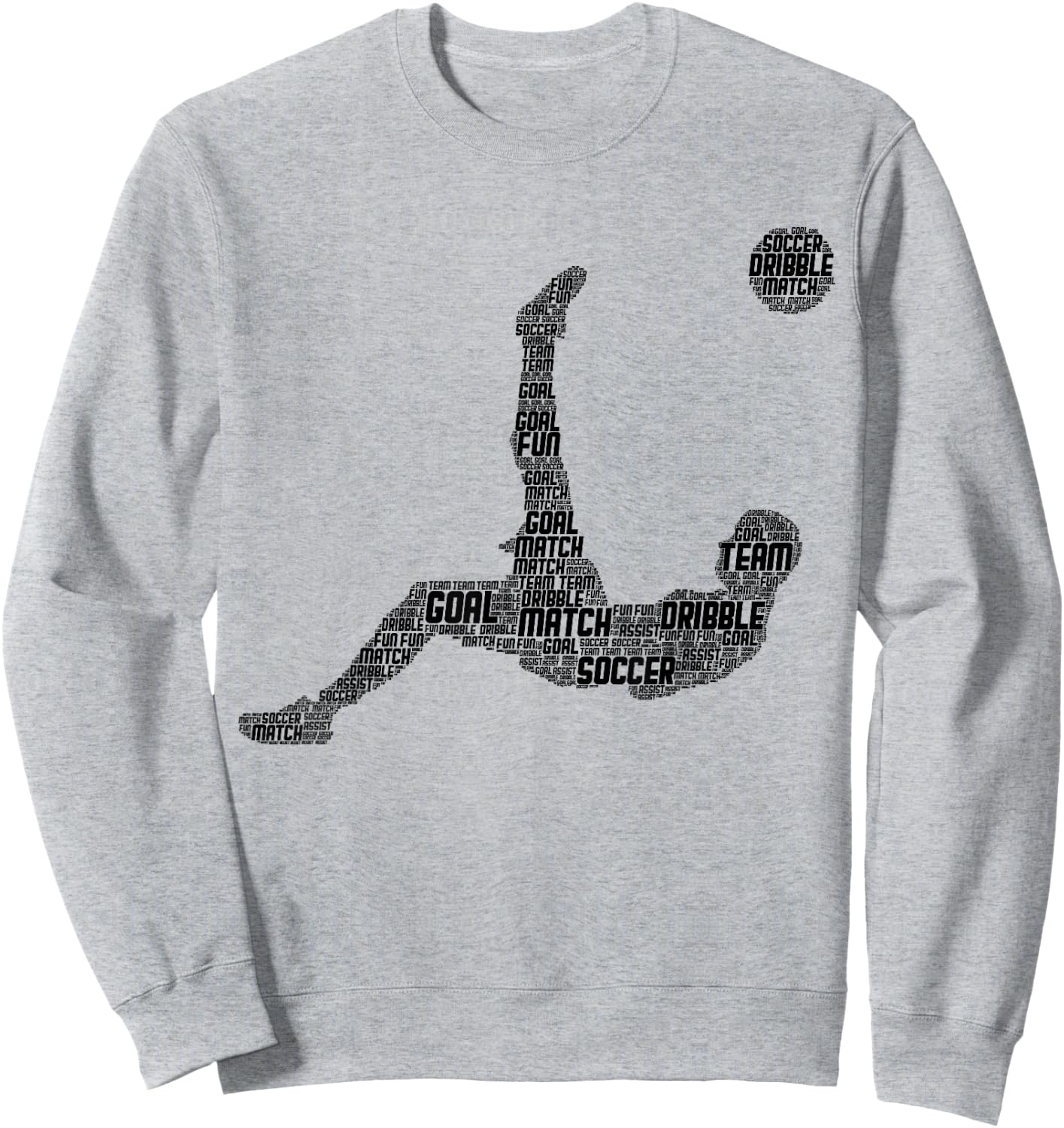 Soccer Player Men Boys Kids Sweatshirt - Sweatshirt | Ash