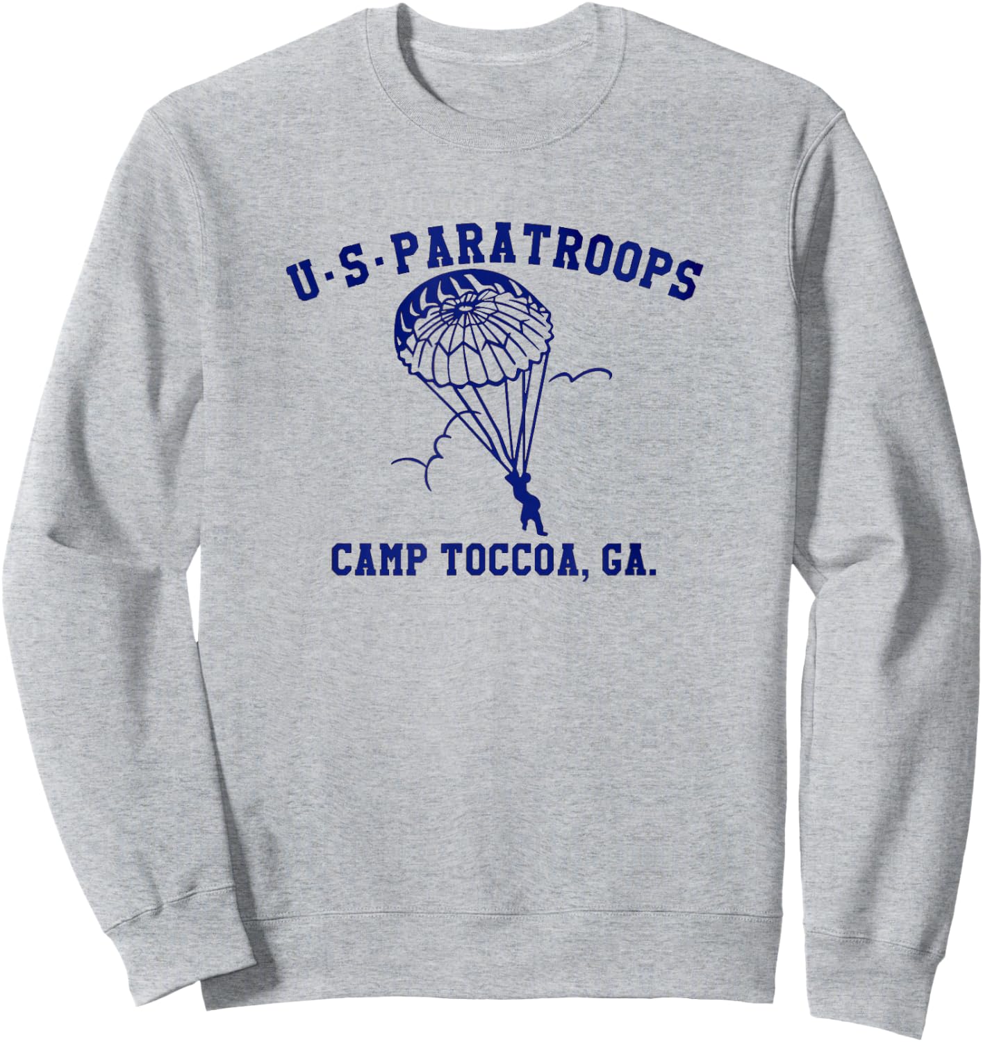 US Paratrooper Camp Toccoa WW2 Sweatshirt - Sweatshirt | Ash