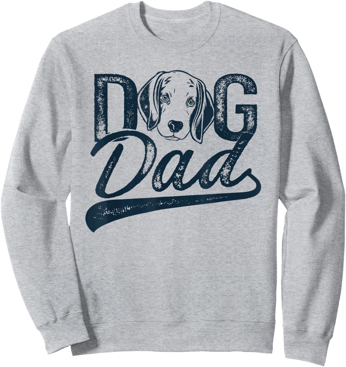 Beagle Dog Dad Sweatshirt - Sweatshirt | Ash