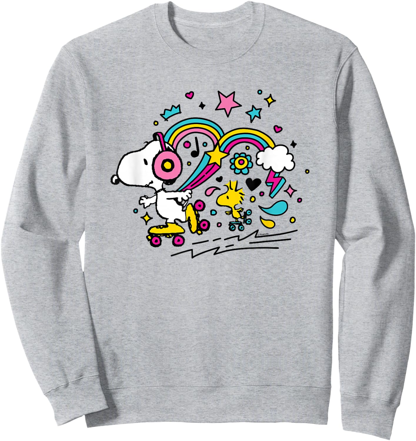 Peanuts - Snoopy Woodstock Sweatshirt - Sweatshirt | Ash