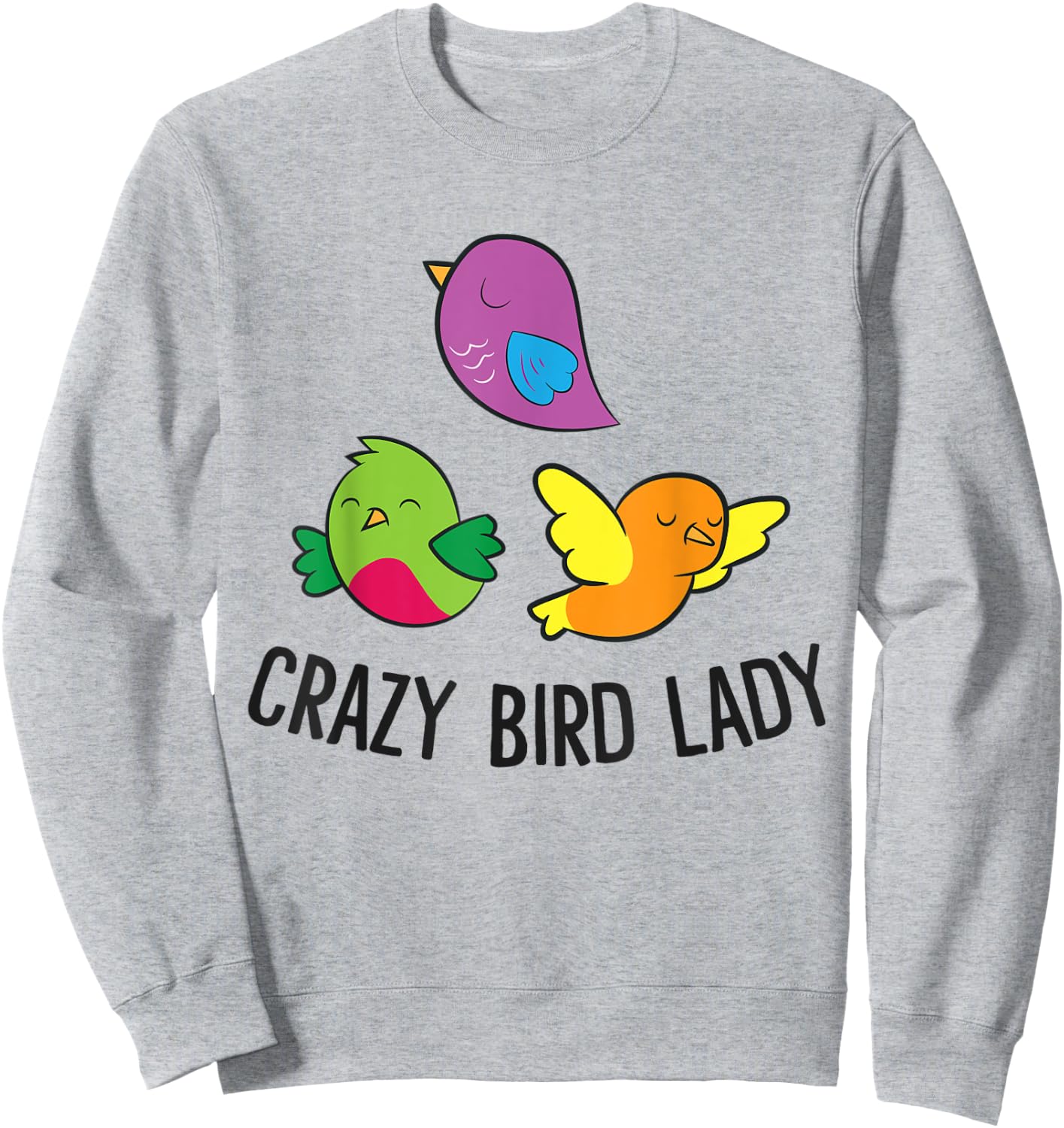 Bird Lover Crazy Bird Lady Sweatshirt - Sweatshirt | Ash