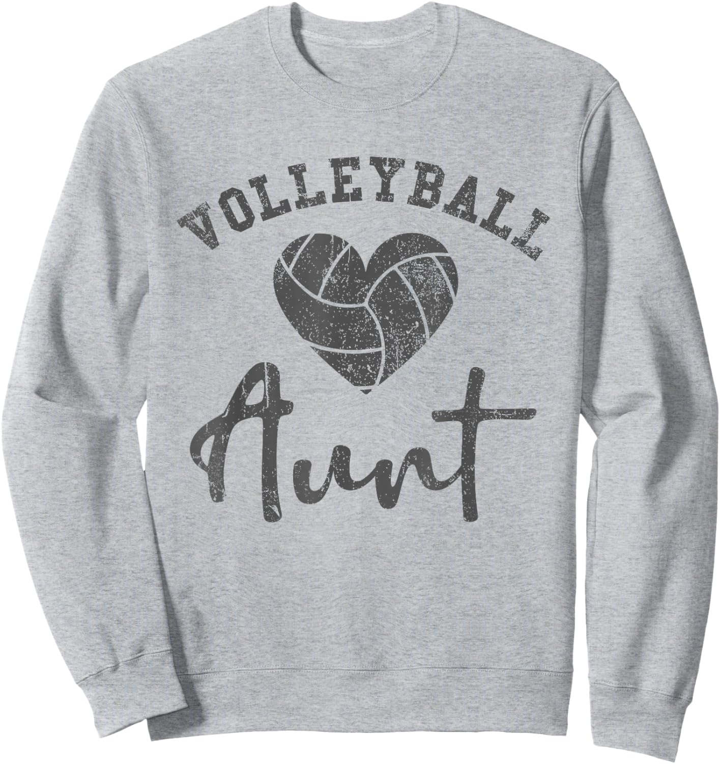 Volleyball Aunt Sweatshirt - Sweatshirt | Ash