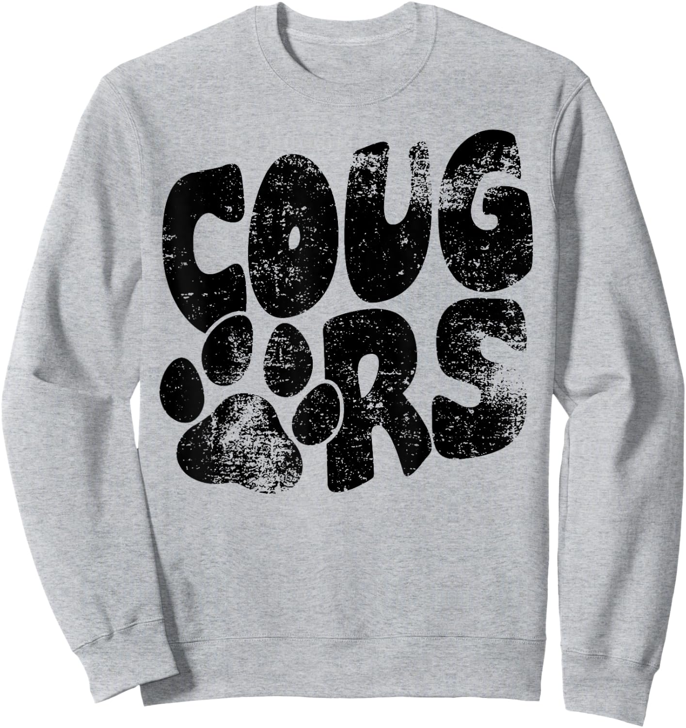Cougars Football School Sports Fan Team Spirit Sweatshirt - Sweatshirt | Ash