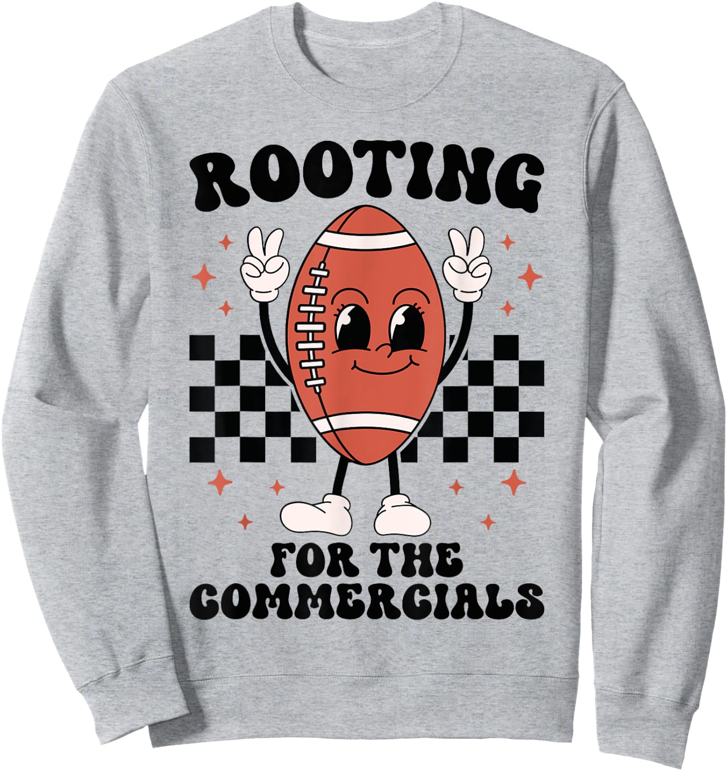 Rooting For The Commercials American Football Players Sweatshirt - Sweatshirt | Ash