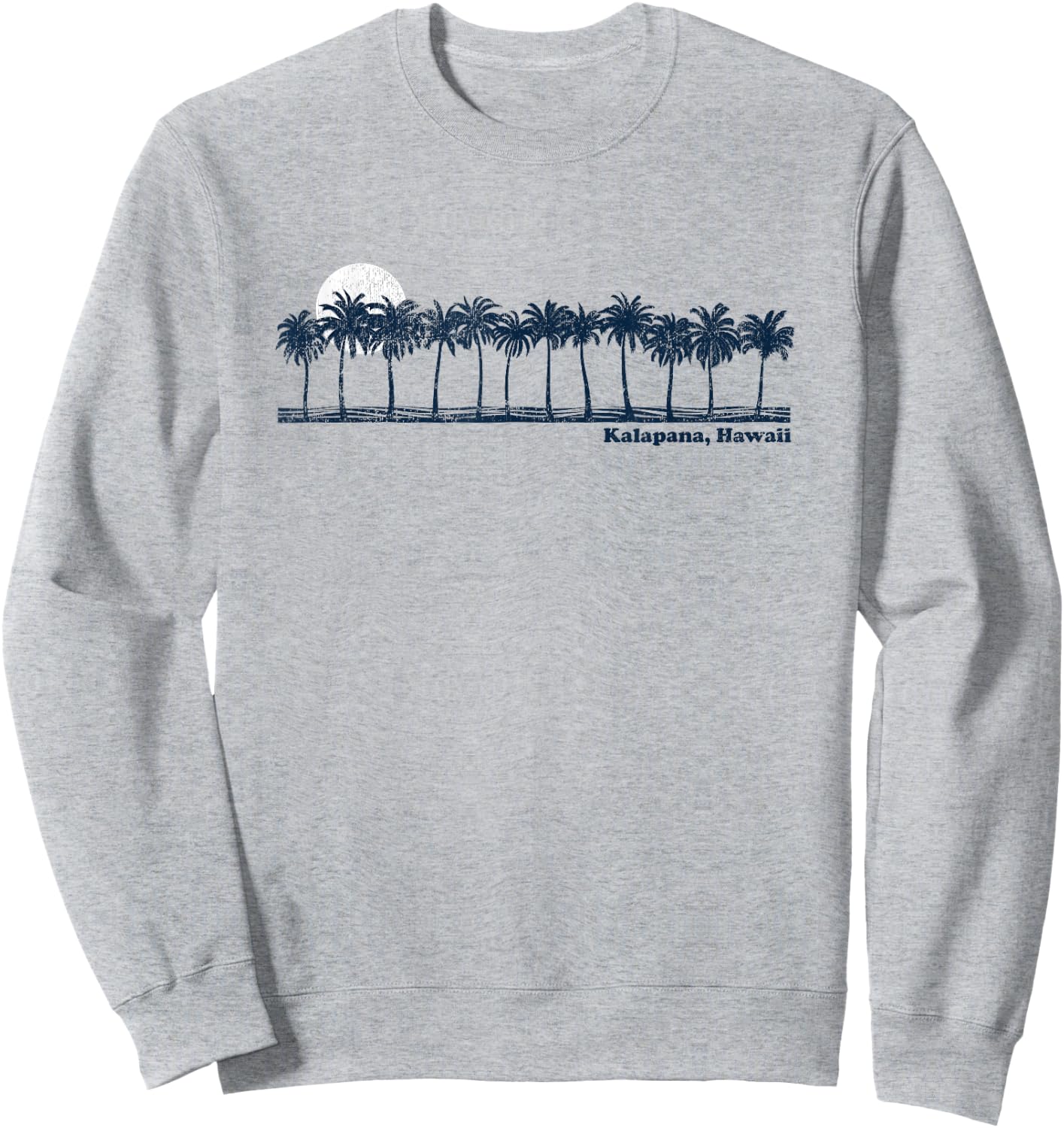 Kalapana Vintage 70s Retro Throwback Design Sweatshirt - Sweatshirt | Ash