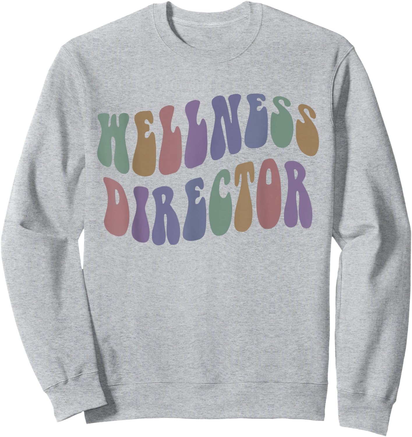Groovy WELLNESS DIRECTOR Mental Health Trainer My Yoga Coach Sweatshirt - Sweatshirt | Ash
