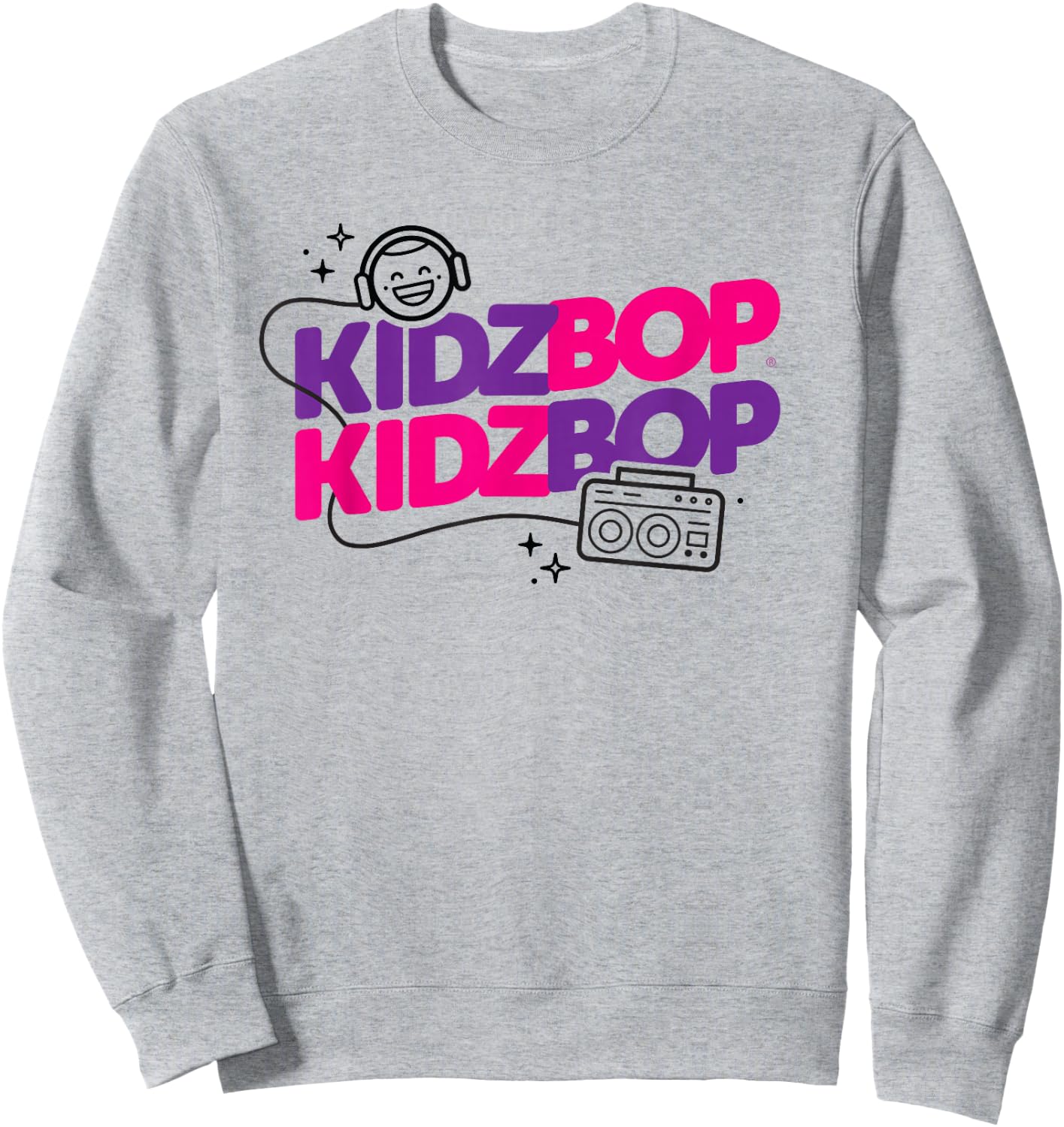 Kidz BOP - Ultimate Playlist Boombox Sweatshirt - Sweatshirt | Ash