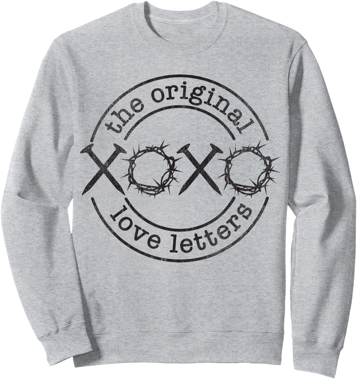 XoXo The Original Love Letters, Christian Easter Holiday Sweatshirt - Sweatshirt | Ash
