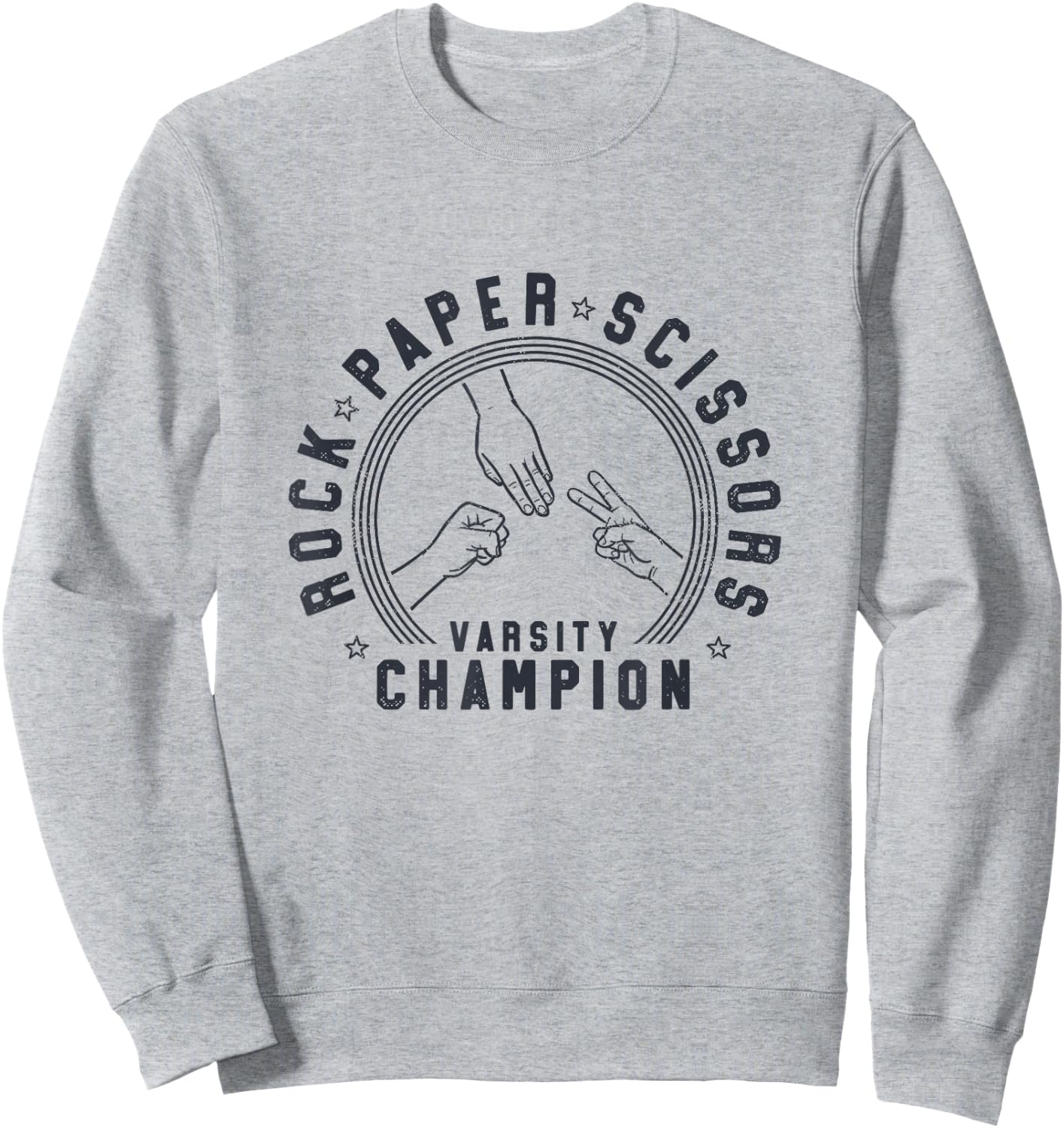 Rock Paper Scissors Champion Sweatshirt - Sweatshirt | Ash
