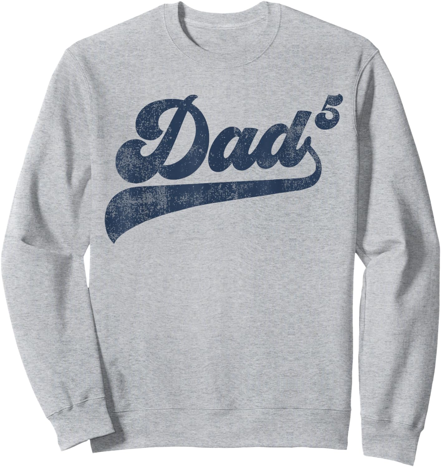 Dad5 Daddy Of 5 Kids Gifts Father Of Five Fifth Time Dad Sweatshirt - Sweatshirt | Ash