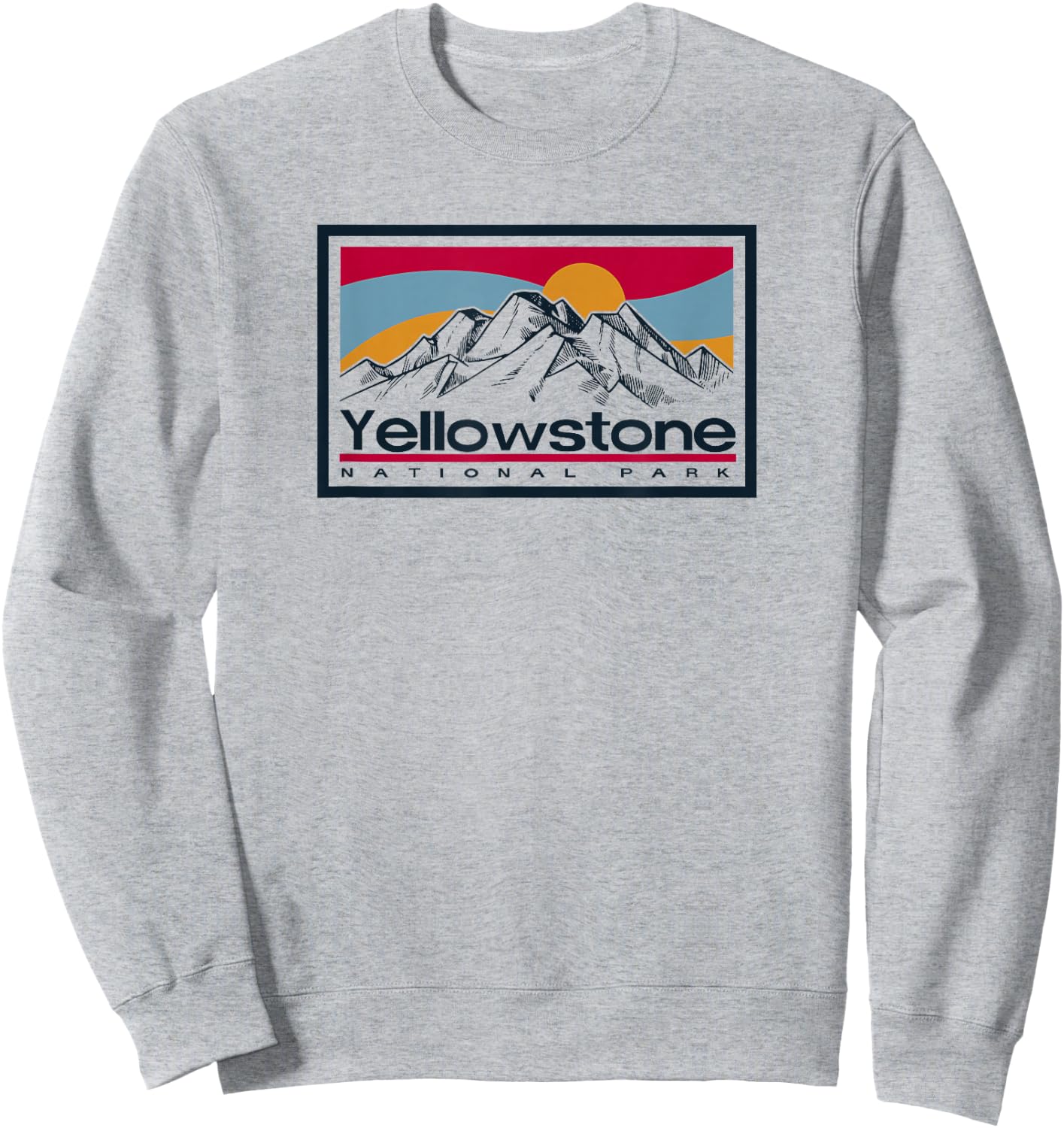 Yellowstone National Park Vintage Sweatshirt - Sweatshirt | Ash