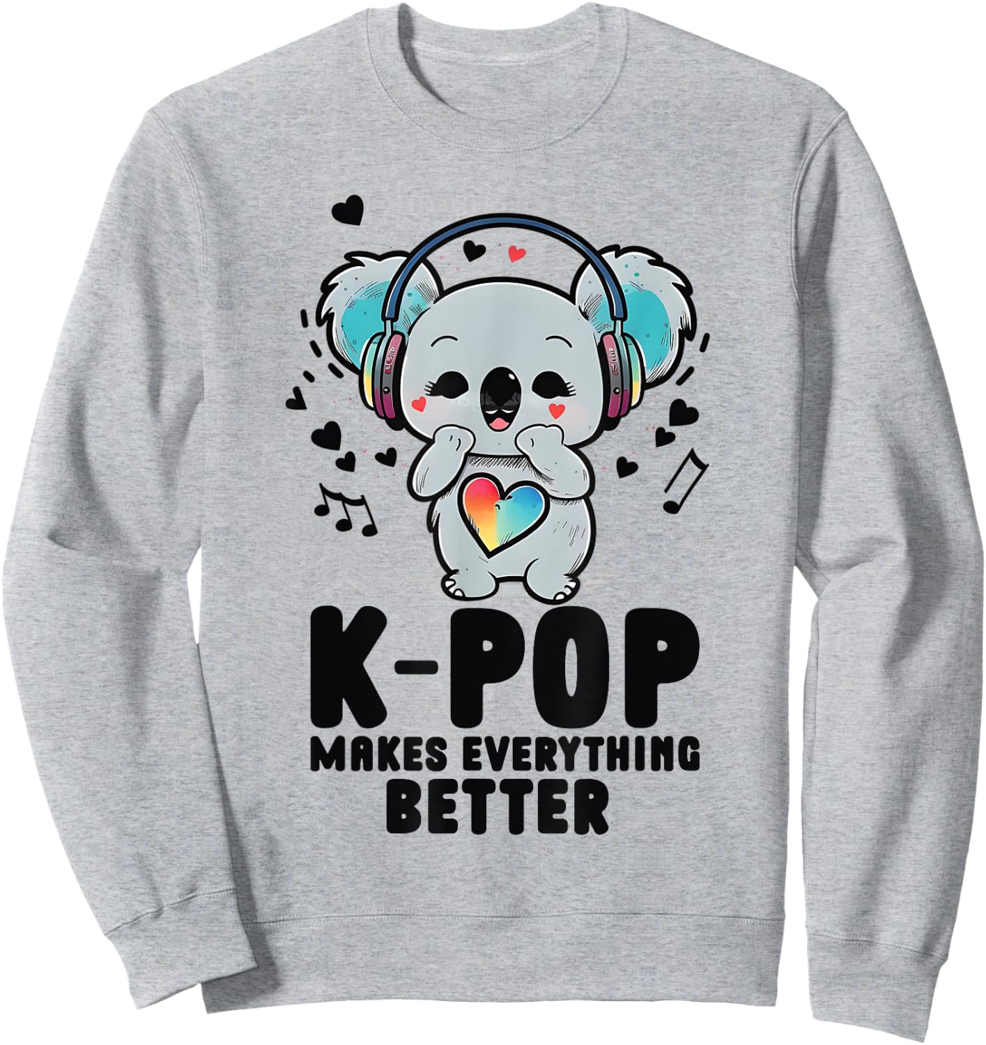Kpop Bias Koala Pop Items Merch K-pop Merchandise Sweatshirt - Sweatshirt | Ash
