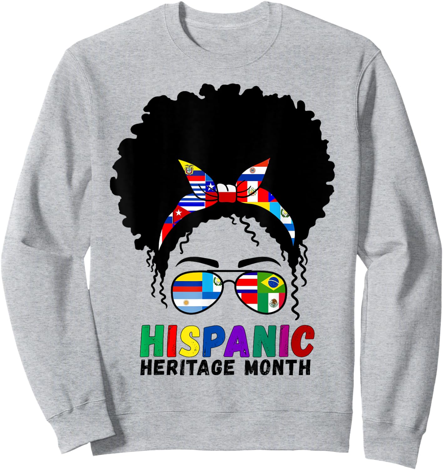 Hispanic Heritage Month Latino Country Flags Women Sweatshirt - Sweatshirt | Ash