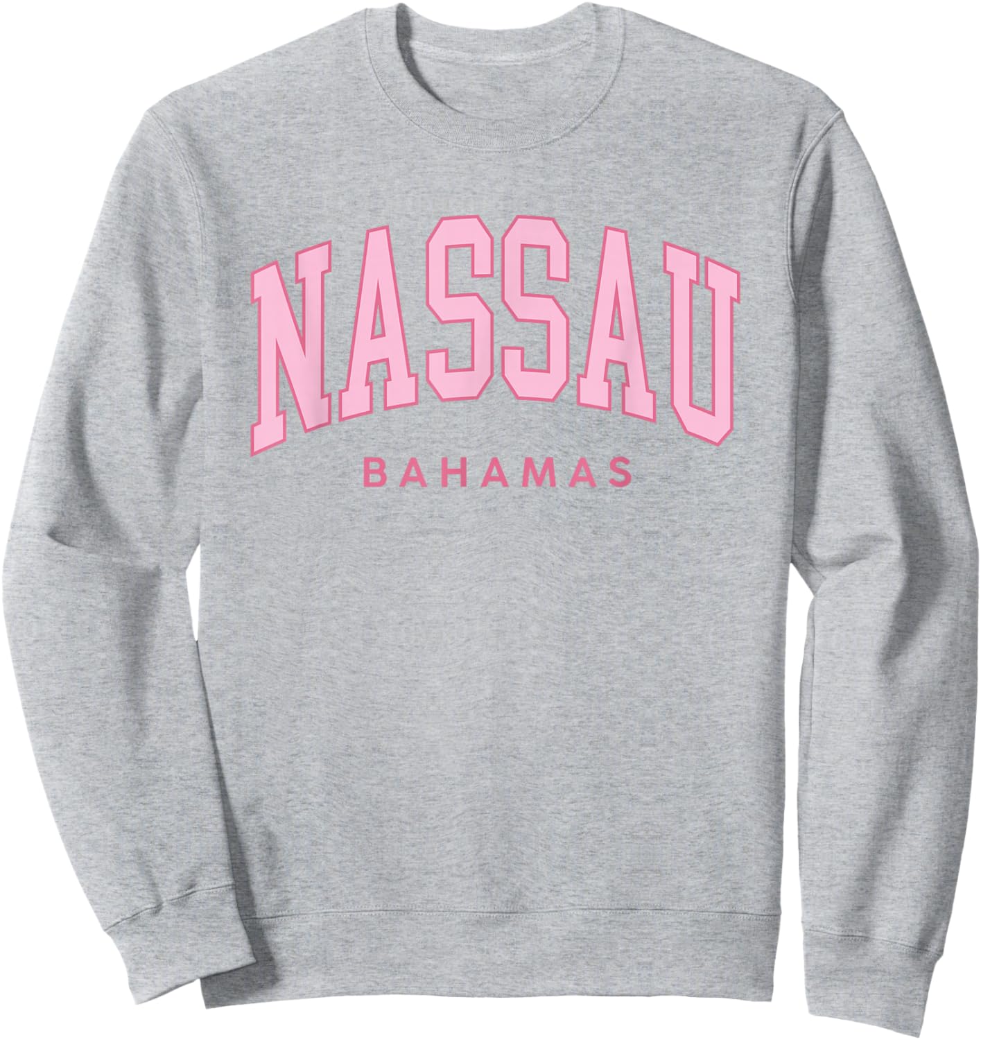 Nassau Bahamas Preppy Retro Throwback Pink Souvenir Sweatshirt - Sweatshirt | Ash