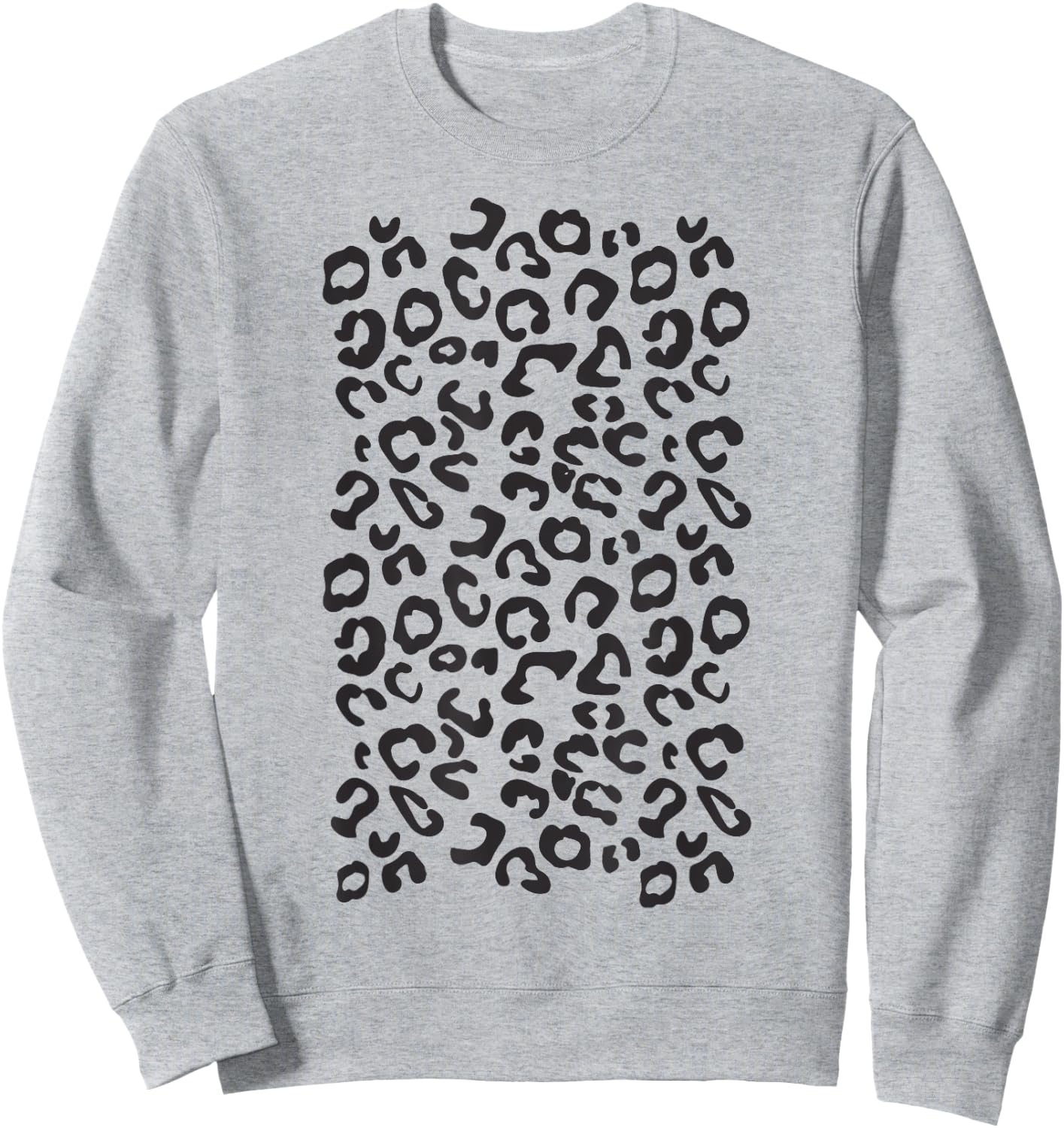 Funny Leopard Animal Print Black And White Sweatshirt - Sweatshirt | Ash