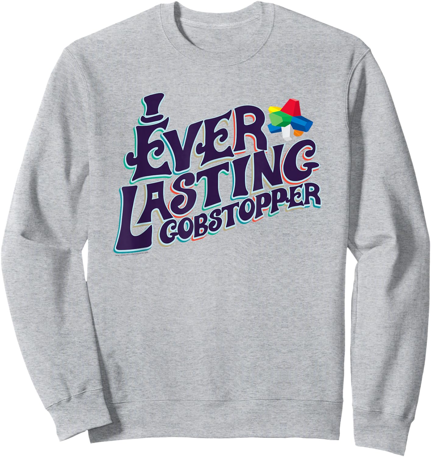 Willy Wonka & the Chocolate Factory Everlasting Gobstopper Sweatshirt - Sweatshirt | Ash