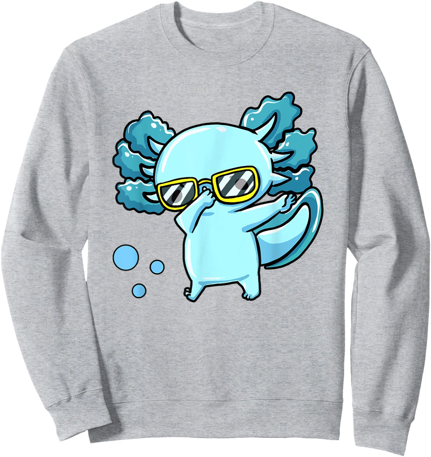 Funny Dabbing Axolotl-Shirt Toddler Boys Kids Sweatshirt - Sweatshirt | Ash