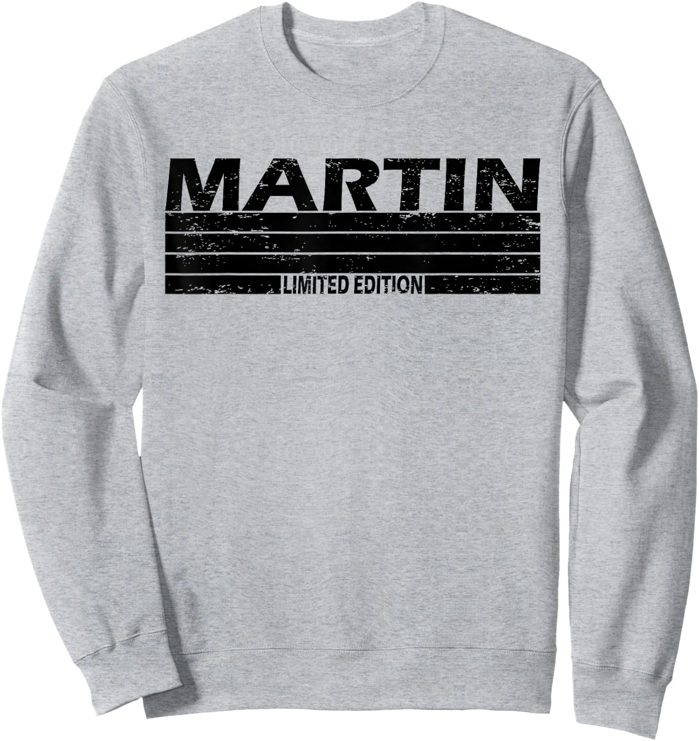 Martin Surname Limited Edition Retro Vintage Style Sunset Sweatshirt - Sweatshirt | Ash