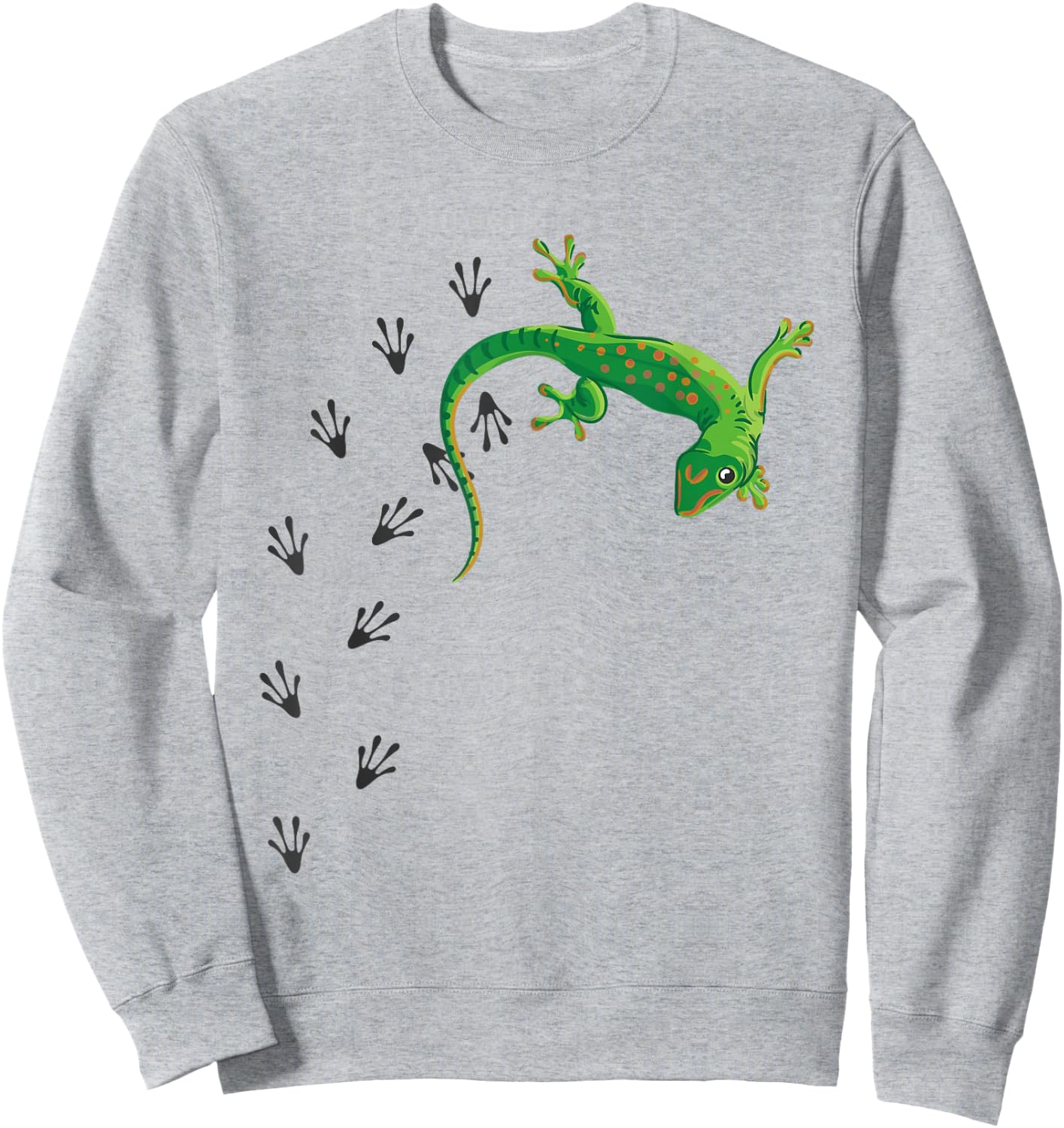 Cool Lizard Herpetology Reptile Lover Funny Lizard Design Sweatshirt - Sweatshirt | Ash