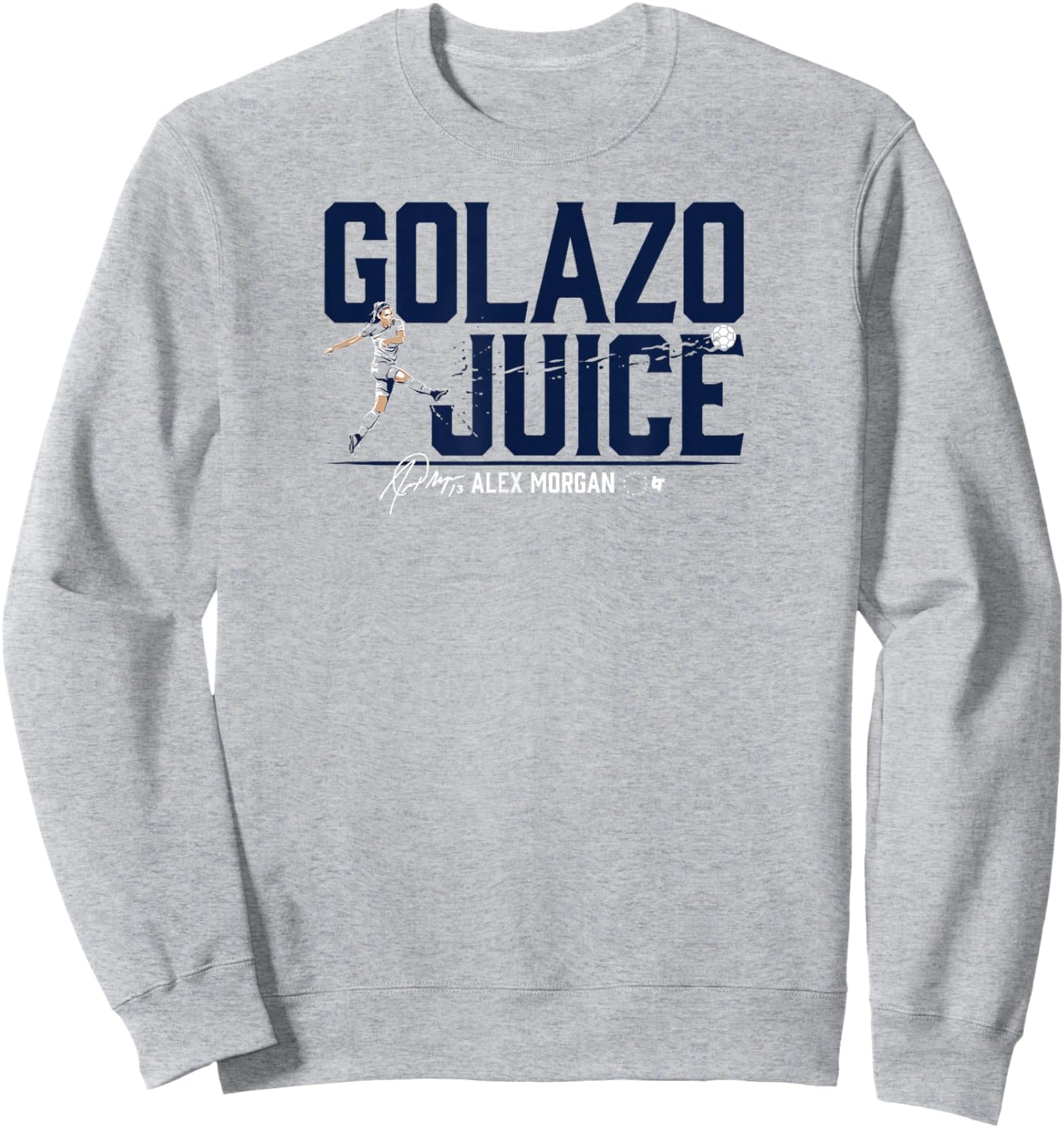 Alex Morgan: Golazo Juice USWNTPA - USA Soccer Sweatshirt - Sweatshirt | Ash