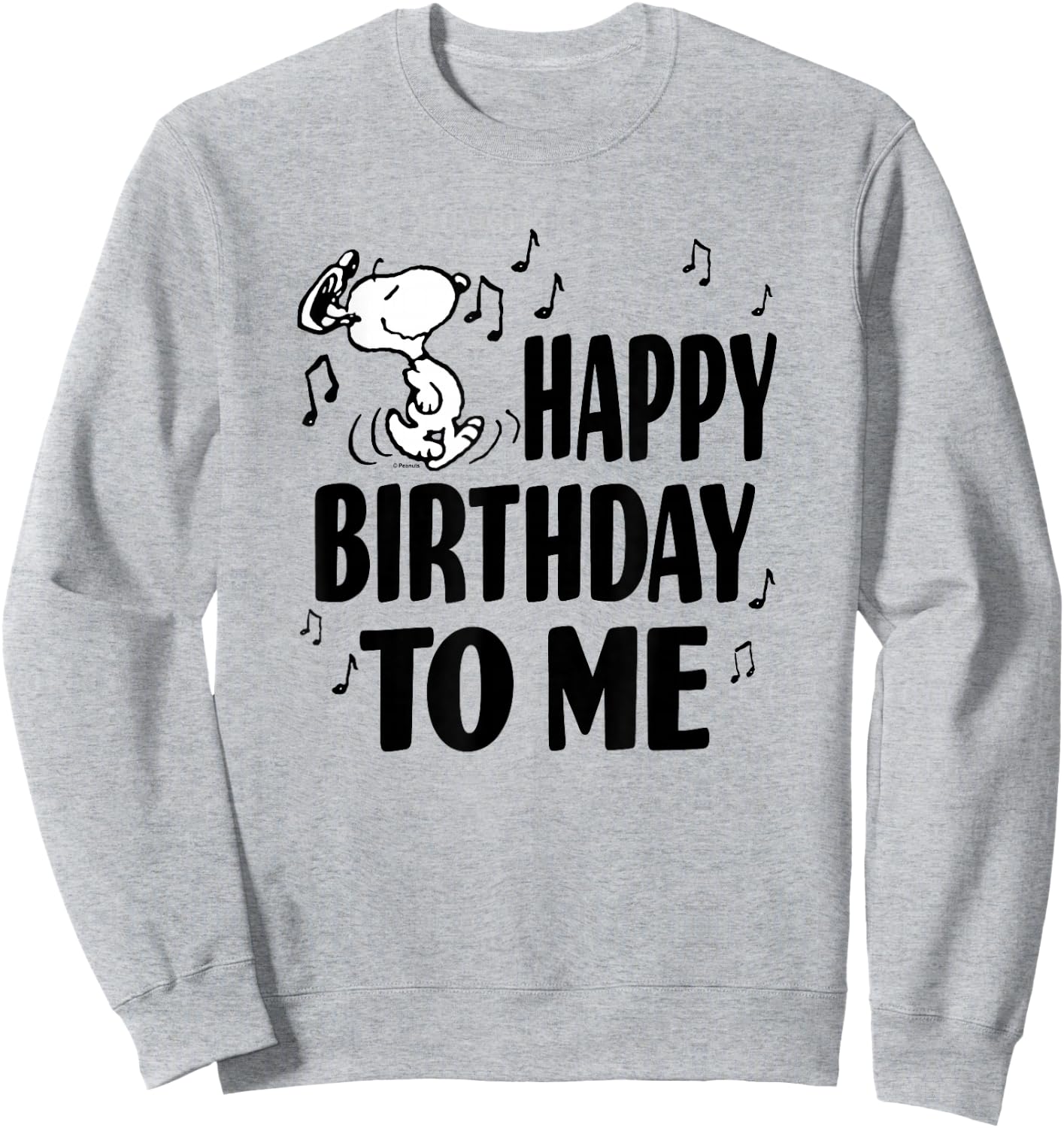 Peanuts Happy Birthday for Me Sweatshirt - Sweatshirt | Ash