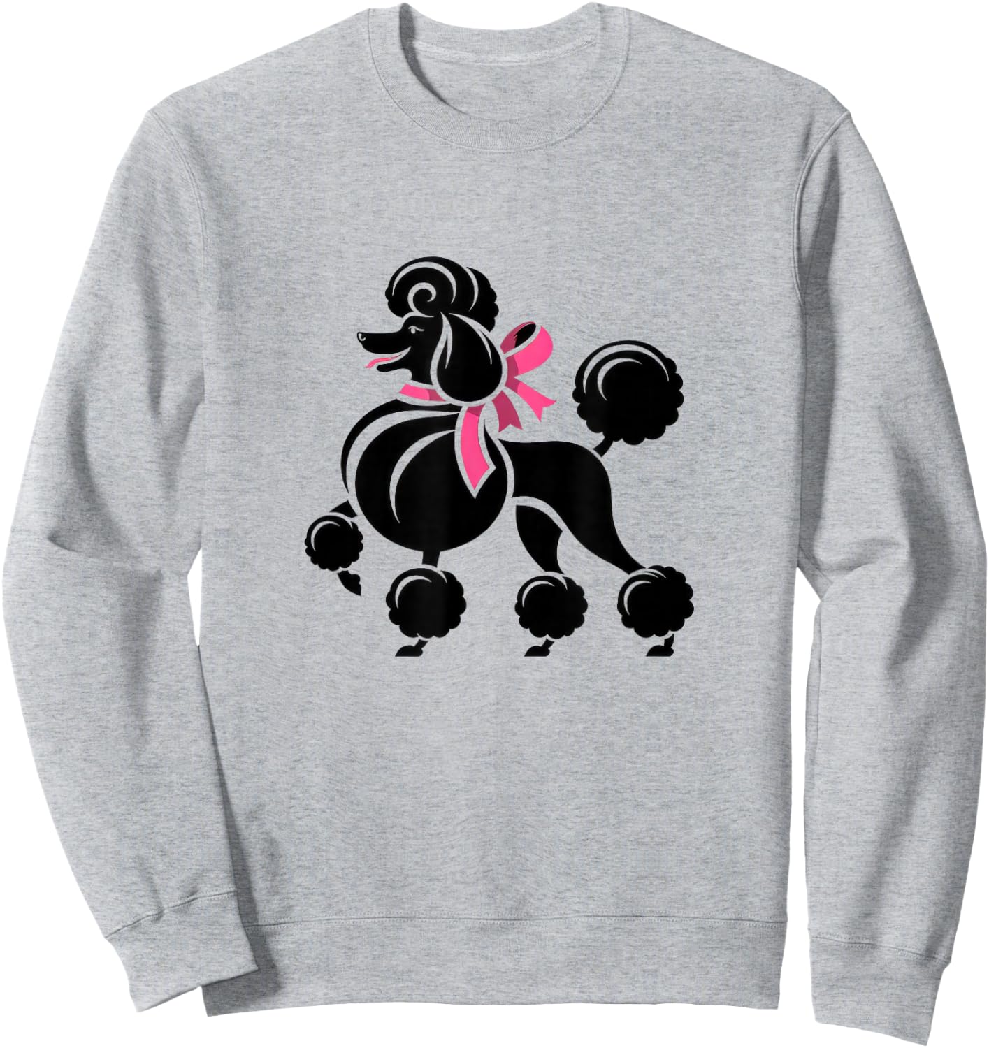 Sock Hop Cutie 50's Costume Big Poodle 1950's Party Cute Sweatshirt - Sweatshirt | Ash