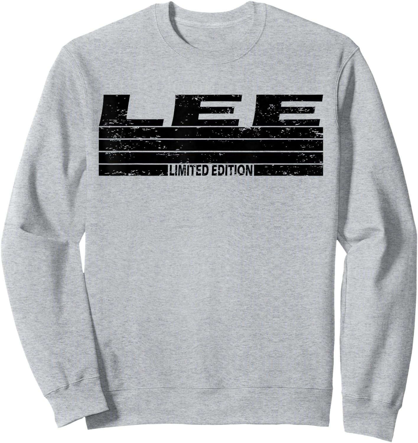Lee Surname Limited Edition Retro Vintage Style Sunset Sweatshirt - Sweatshirt | Ash