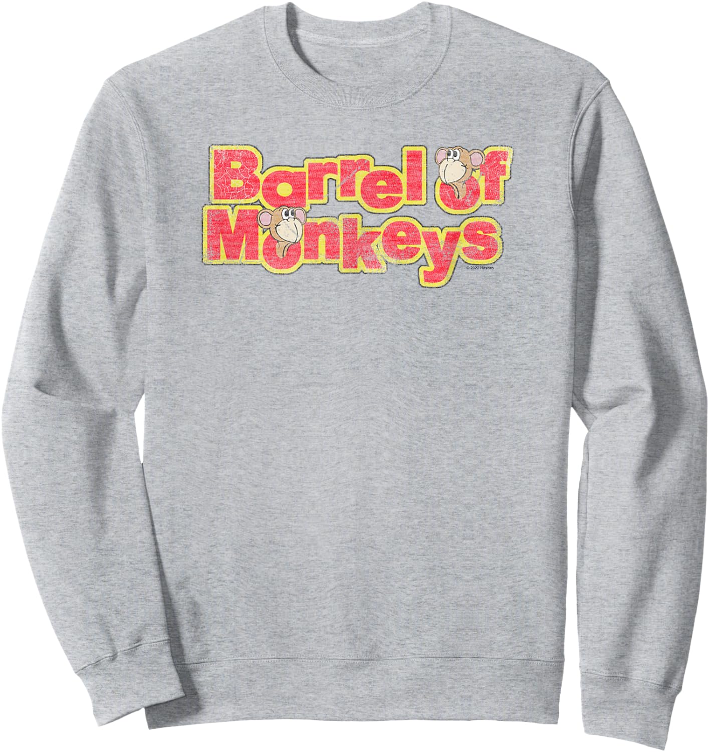 Barrel Of Monkeys Classic Retro Vintage Logo Sweatshirt - Sweatshirt | Ash