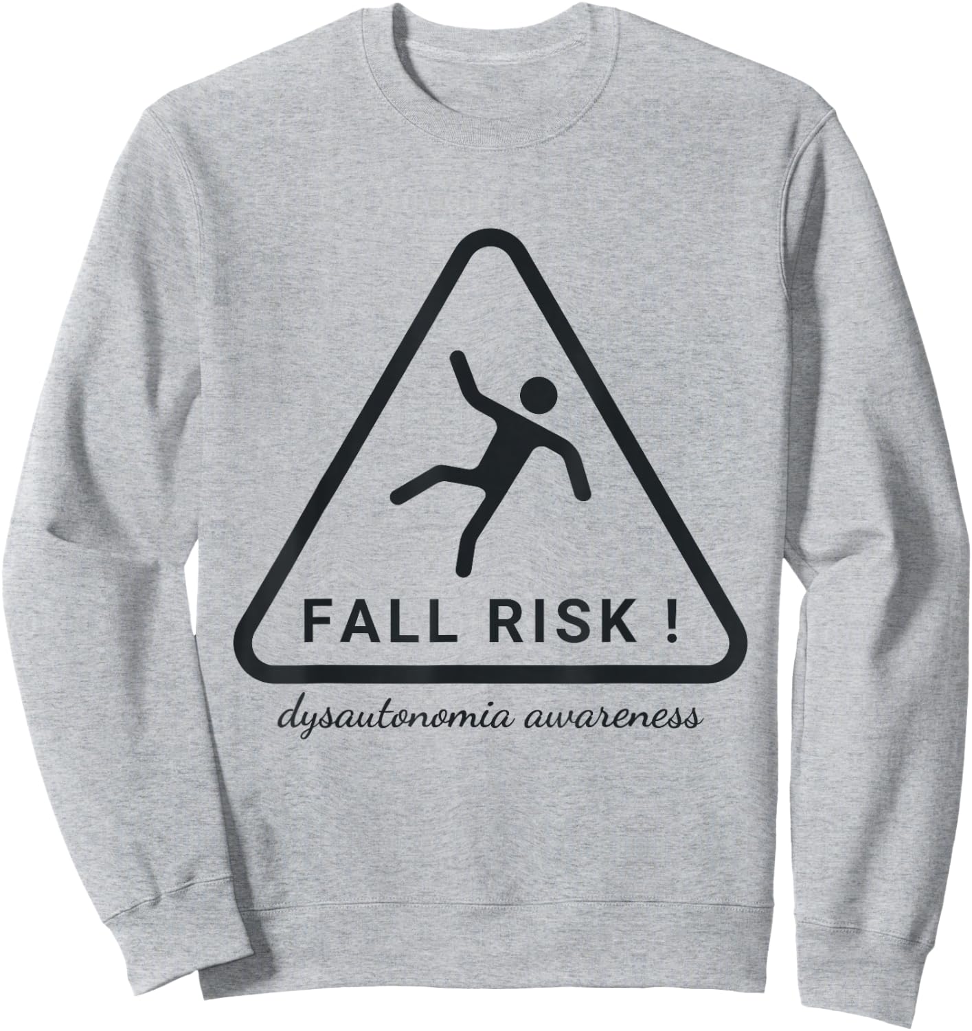 Postural Orthostatic Tachycardia Syndrome Survivor POTS Tachycardia Syndrome Dysautonomia Fall Risk Awareness -Adults Grey Small Classic Fit Short Sleeve Sweatshirt - Sweatshirt | Ash