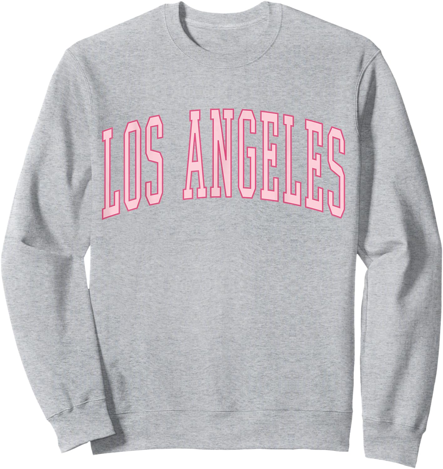 Preppy Varsity Pink Los Angeles Sweatshirt - Sweatshirt | Ash