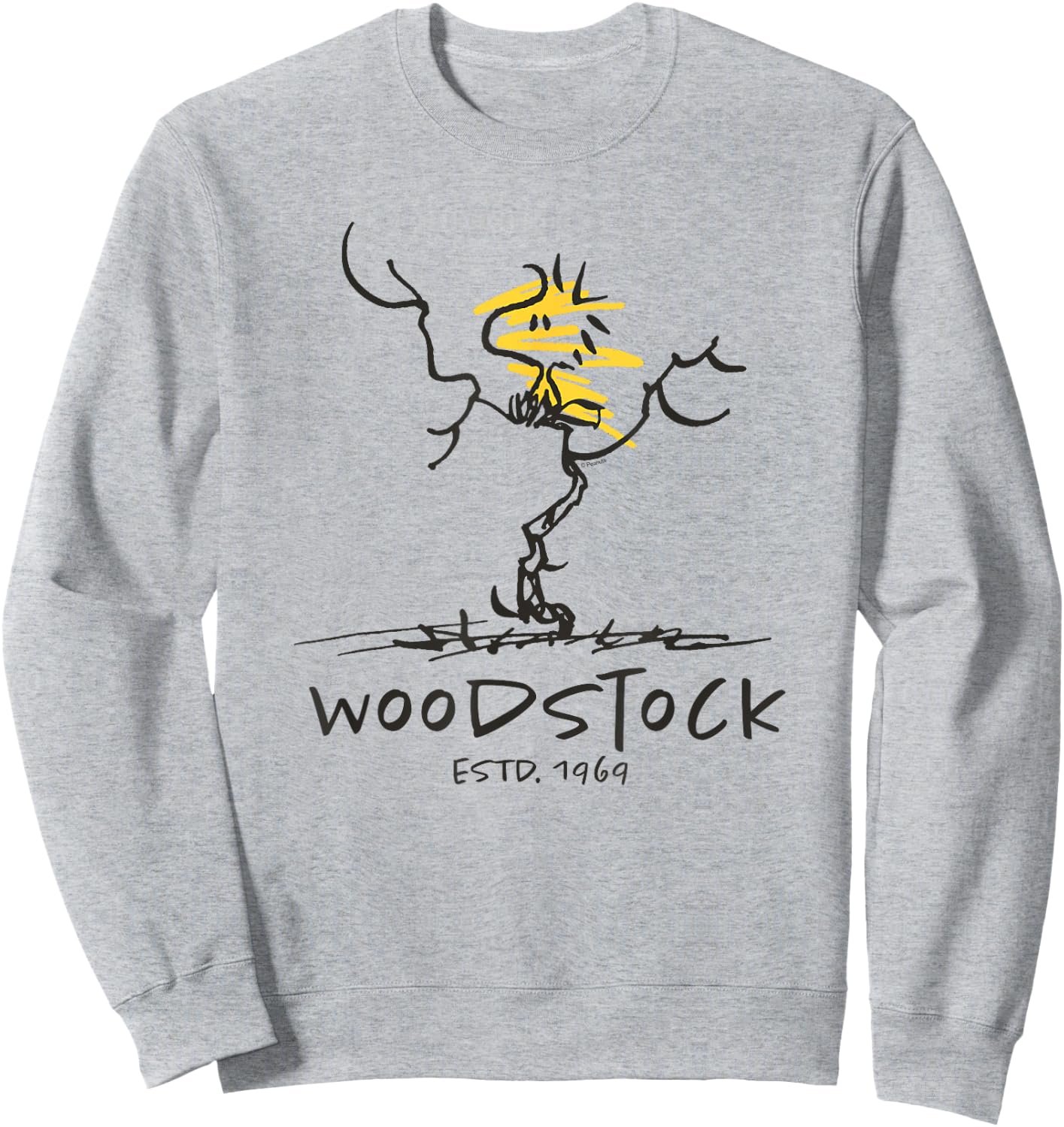 Peanuts - Woodstock Estd Sweatshirt - Sweatshirt | Ash