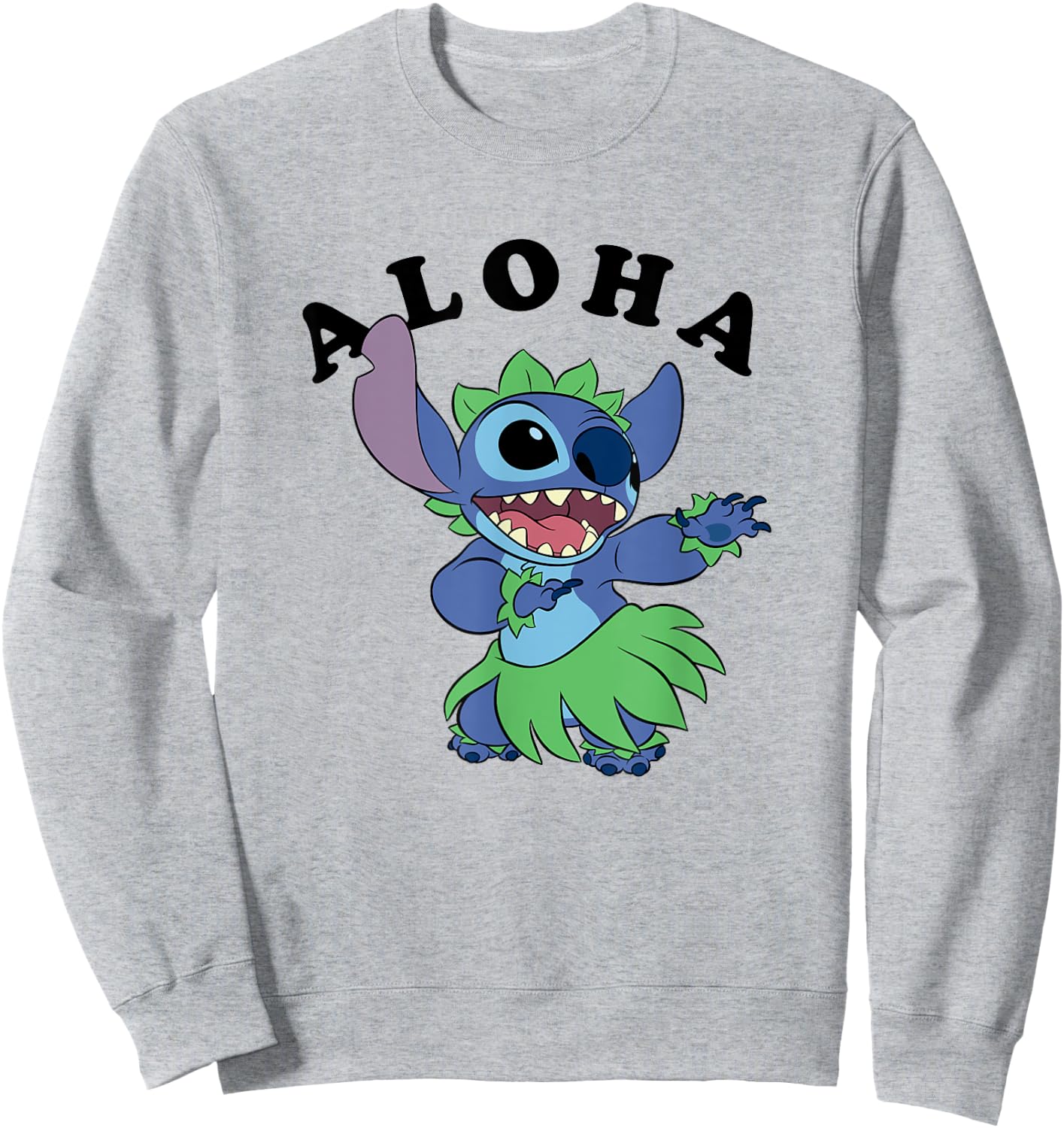 Disney Lilo & Stitch Aloha Hula Dancing Stitch Sweatshirt - Sweatshirt | Ash
