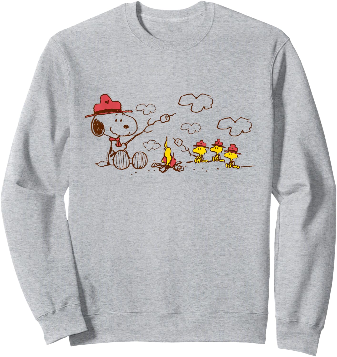 Peanuts - Beagle Scouts Fire Sweatshirt - Sweatshirt | Ash