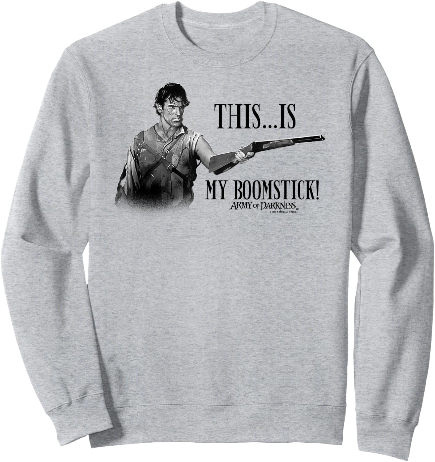 Army of Darkness Boomstick! Sweatshirt - Sweatshirt | Ash