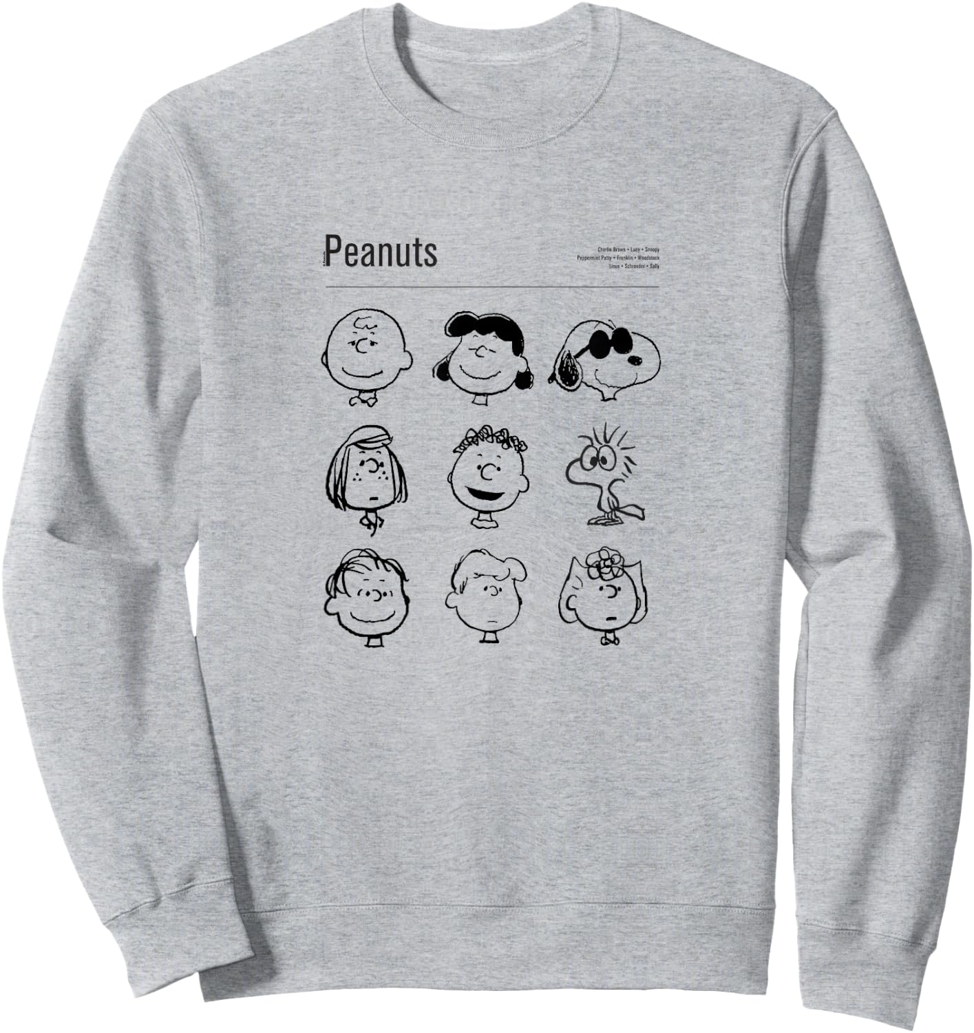 Peanuts - Snoopy & Friends Sweatshirt - Sweatshirt | Ash