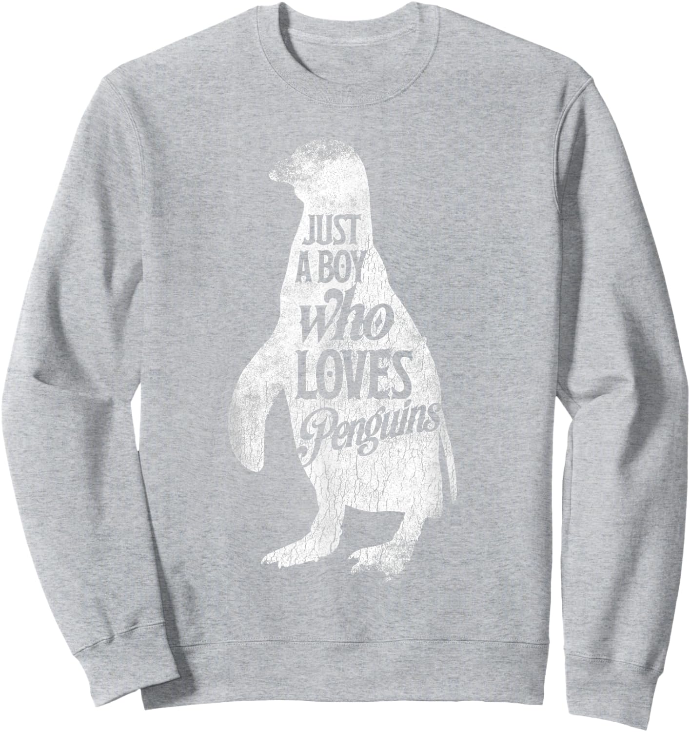 Just A Boy Who Loves Penguins Penguin Costume Sweatshirt - Sweatshirt | Ash