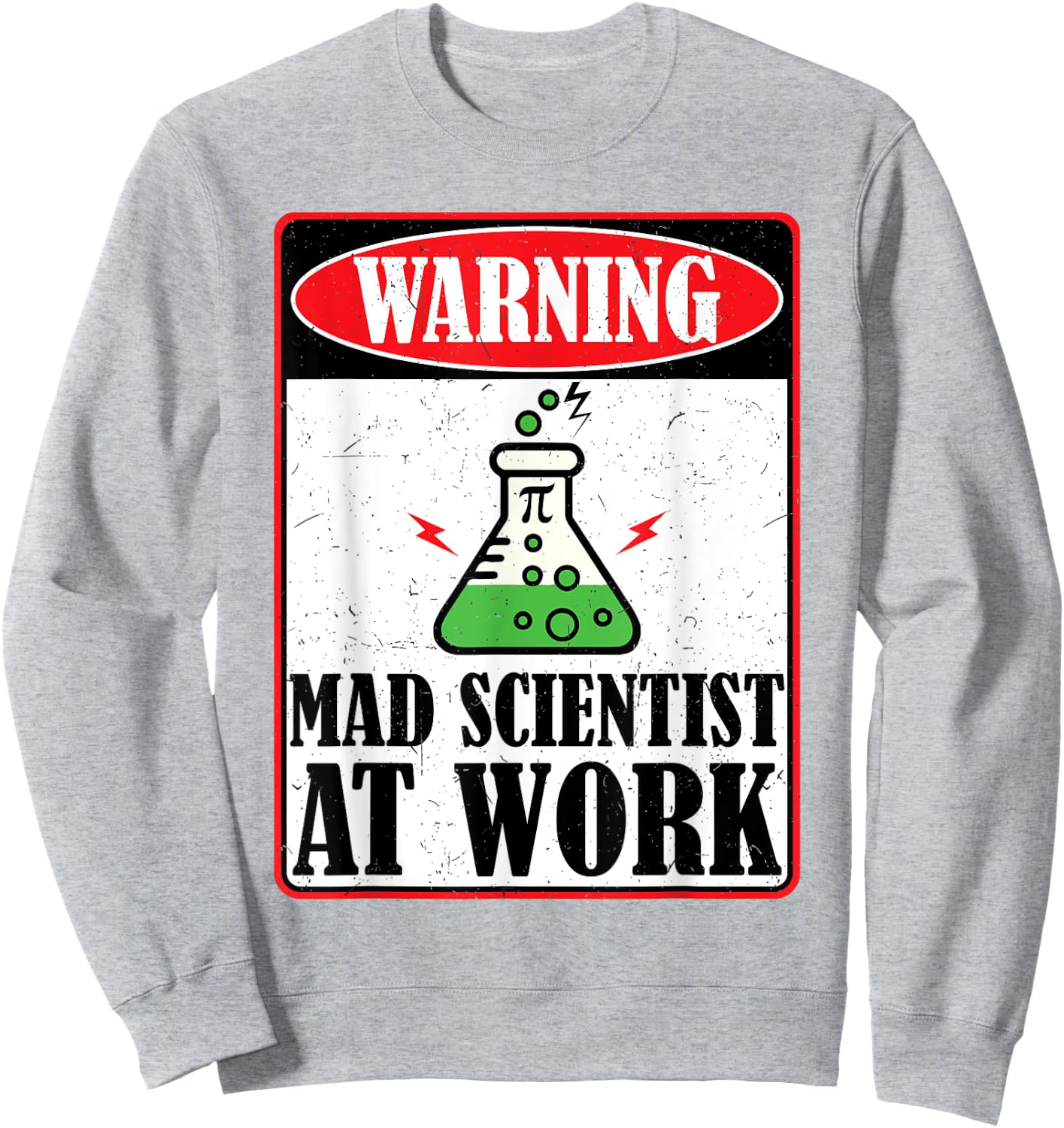 Funny Mad Scientist Costume Science Chemistry Kids Boy Adult Sweatshirt - Sweatshirt | Ash