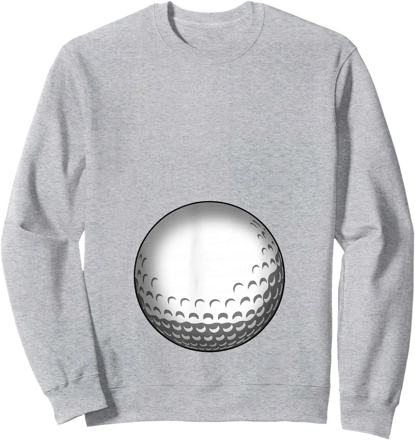 Funny Golf Player Belly Pregnant Mama Sweatshirt - Sweatshirt | Ash