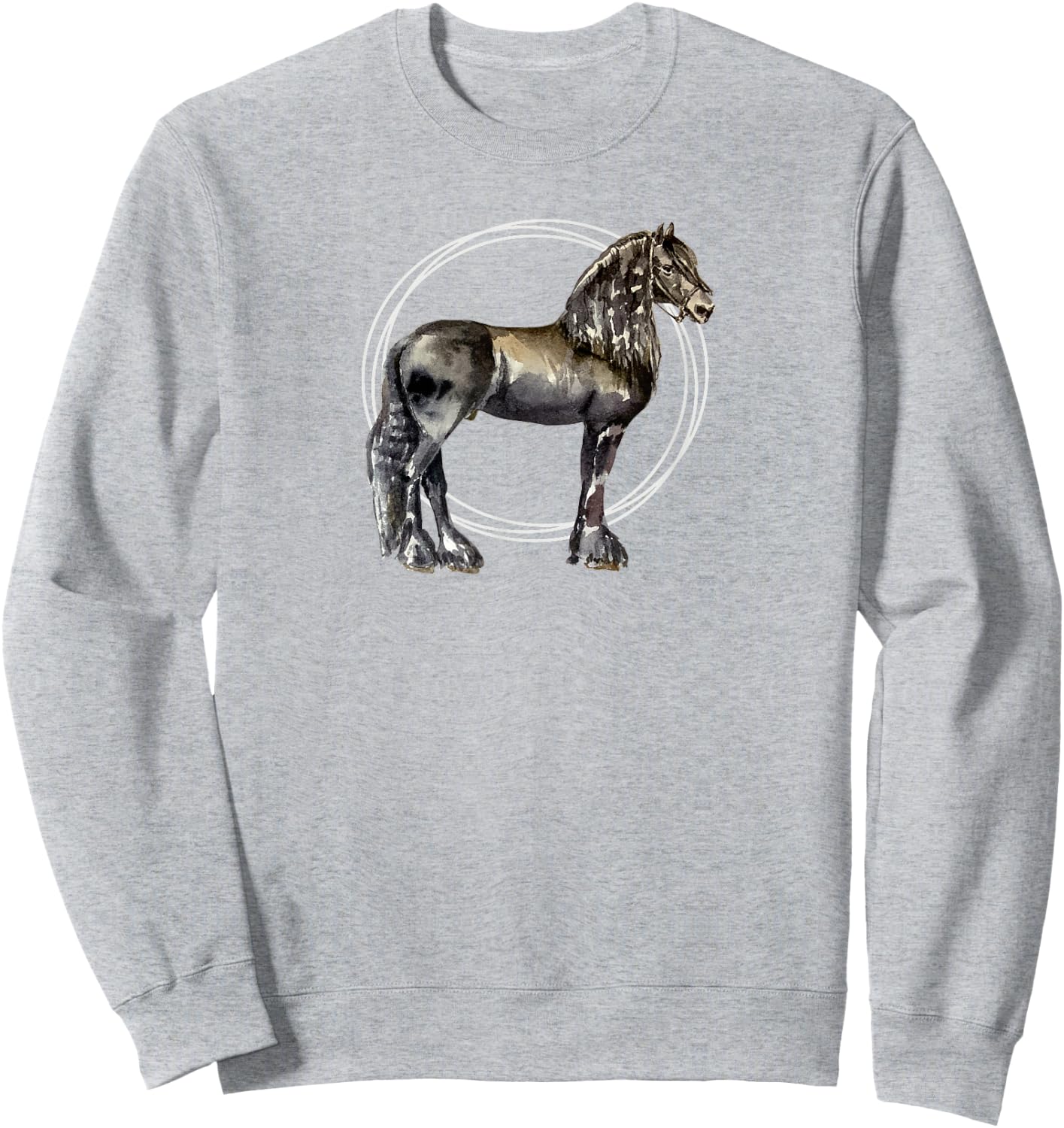 Friesian horse Sweatshirt - Sweatshirt | Ash