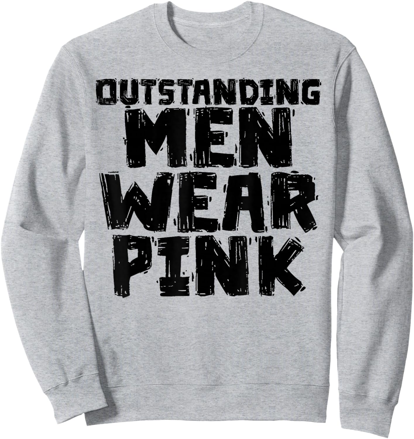 Outstanding Men Wear Pink Sweatshirt - Sweatshirt | Ash